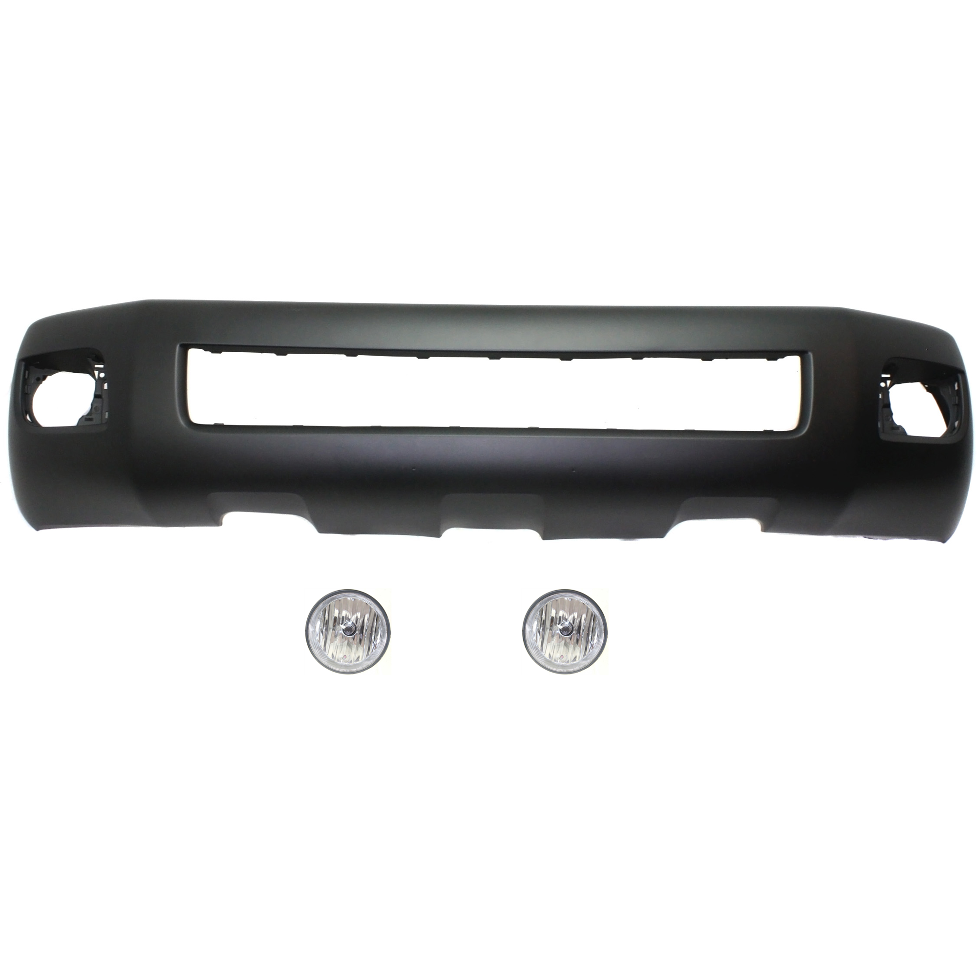 AM SEQUOIA 08-17 FRONT BUMPER COVER 3 pc kit with Fog Lights SKU KIT BCFL 0860 Partslink TO1000348 TO2592117 OEM 521190C947-81210AA030