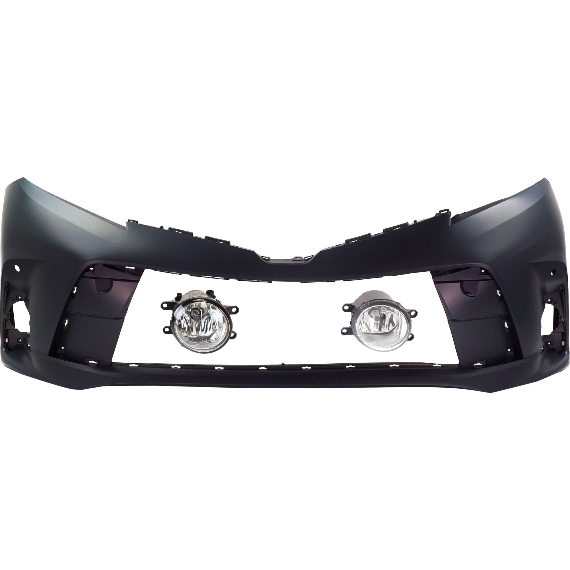 AM SIENNA 18-20 FRONT BUMPER COVER Primed 3 pc kit with Fog Lights SKU KIT BCFL 0863 Partslink TO1000443 TO2592124 TO2592133 TO2593124 TO2593133 OEM 5211908906-812200W040-81220080