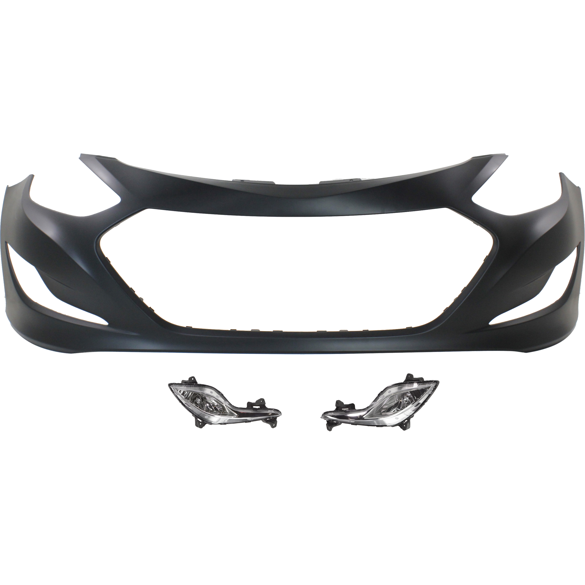 AM SONATA 11-15 FRONT BUMPER COVER 3 pc kit with Fog Lights SKU KIT BCFL 0881 Partslink HY1000186 HY2592151 HY2593151 OEM 865114R000-922014R000-922024R0