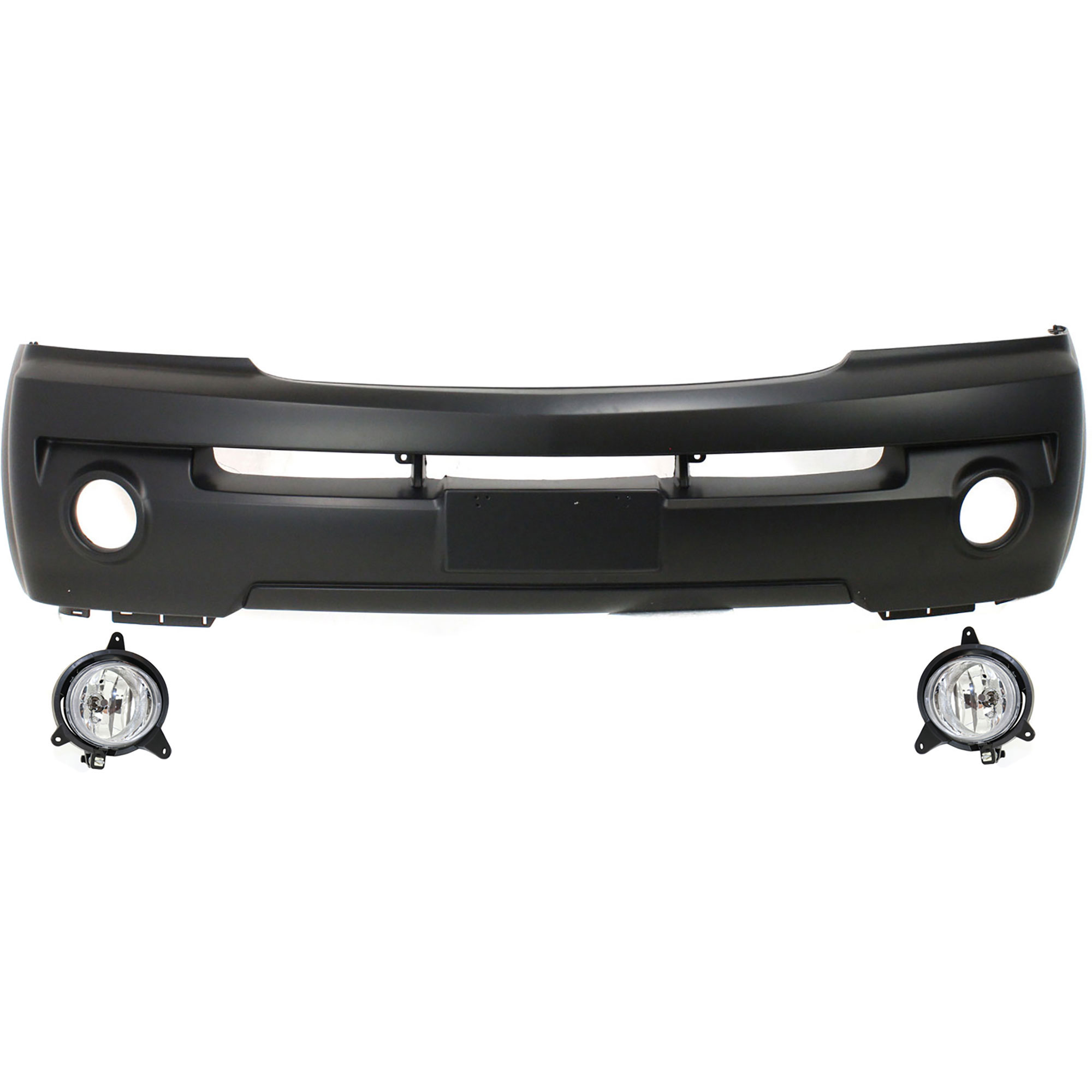 AM SORENTO 03-06 FRONT BUMPER COVER 3 pc kit with Fog Lights SKU KIT BCFL 0885 Partslink KI1000119 KI2592107 KI2593107 OEM 865113E001XX 922013E011-922023