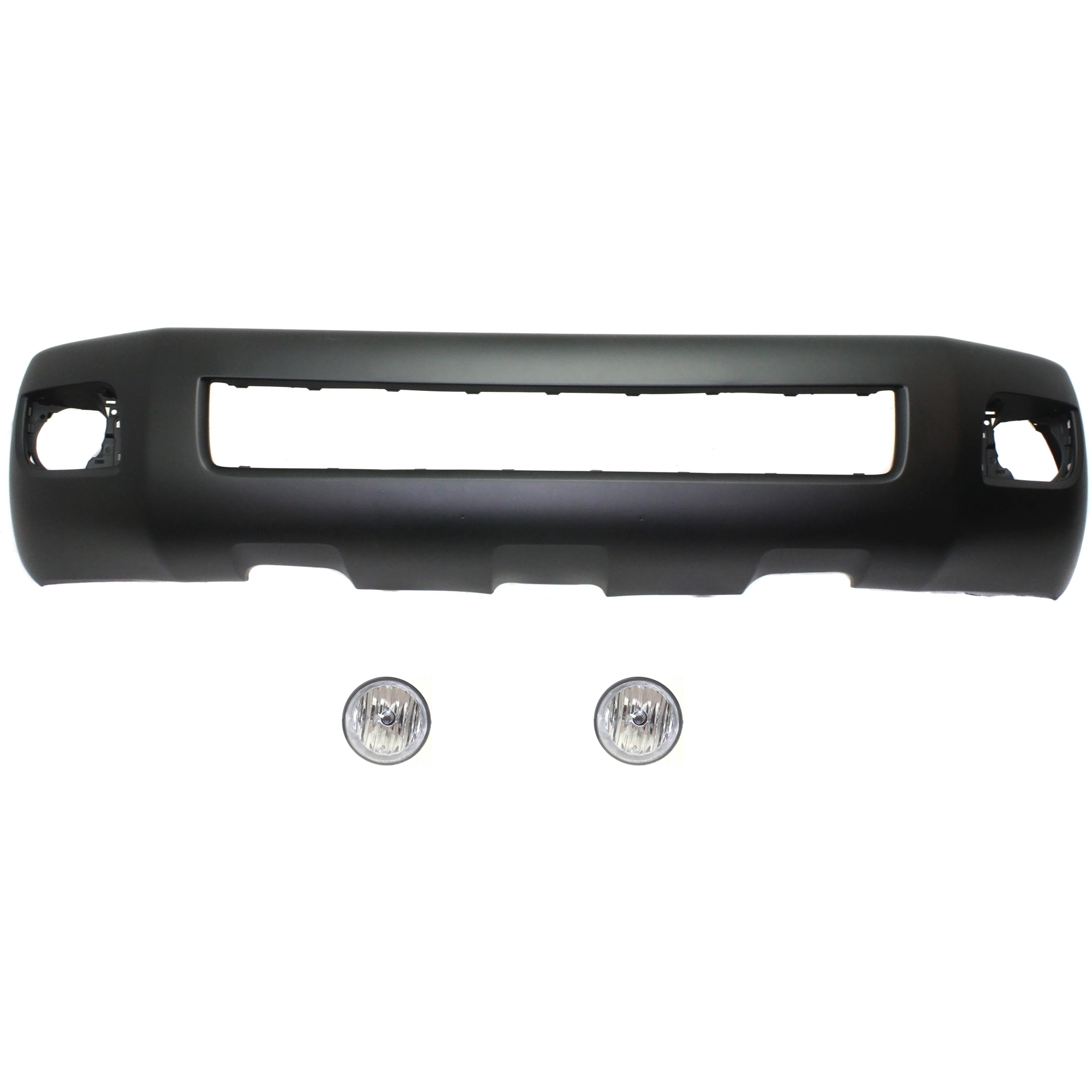 AM TACOMA 05-11 FRONT BUMPER COVER 3 pc kit with Fog Lights SKU KIT BCFL 0895 Partslink TO1000305 TO2592117 OEM 5211904904-81210AA030