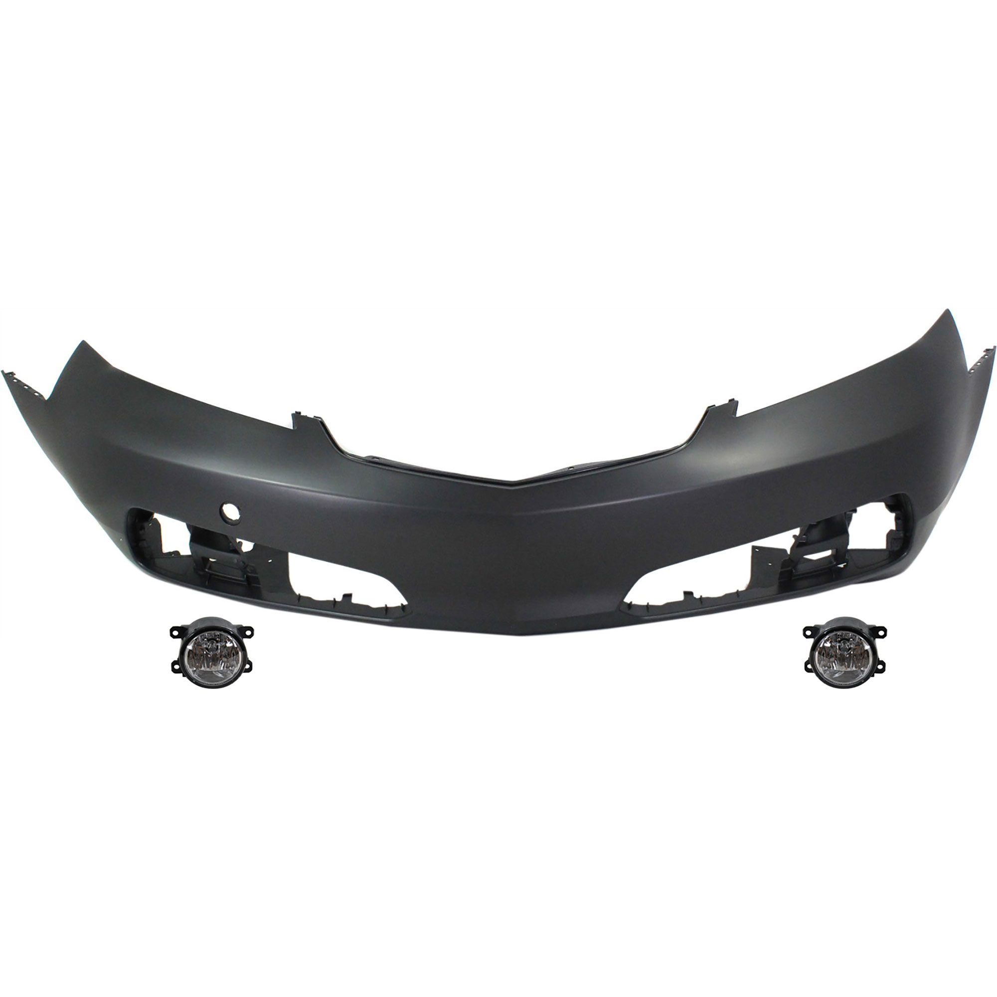 AM TL 12-14 FRONT BUMPER COVER 3 pc kit with Fog Lights SKU KIT BCFL 0906 Partslink AC1000178 AC2592111 OEM 04711TK4A80ZZ 33900T0AA01