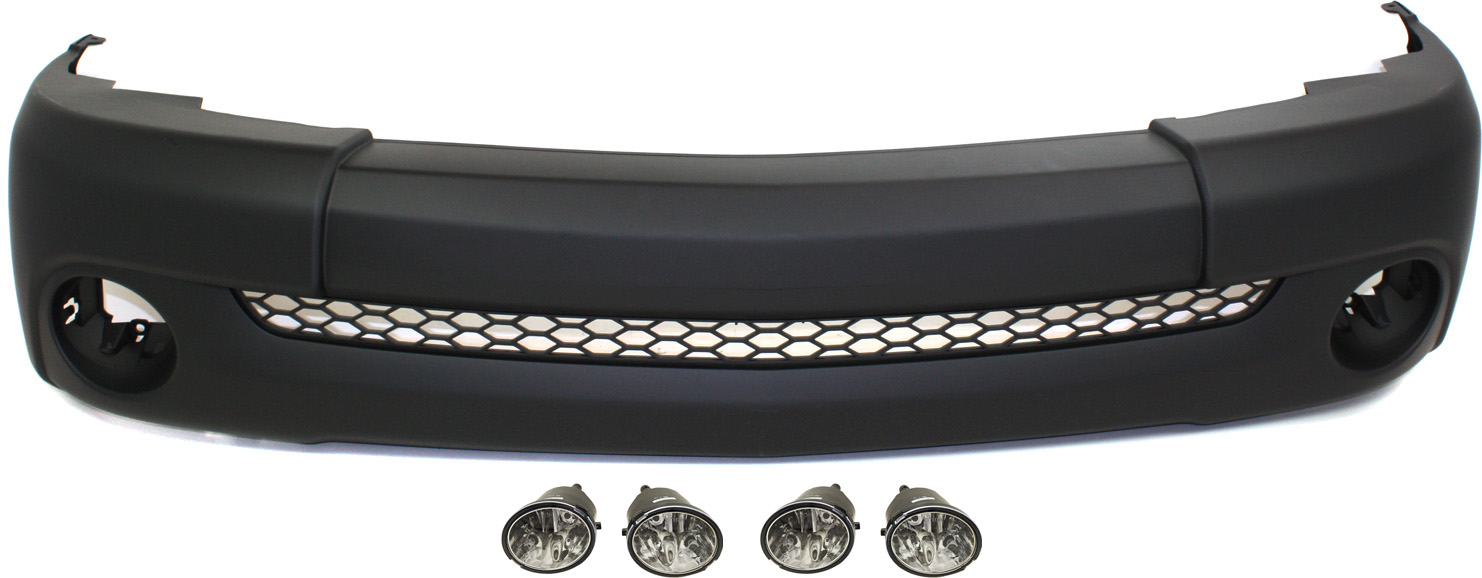 AM TUNDRA 03-06 FRONT BUMPER COVER 3 pc kit Primed Plastic Base Model Regular Cab with Fog Lights SKU KIT BCFL 0929 Partslink TO1000254 TO2593112 TO2592112 OEM 521190C050-812100C021-812200C0