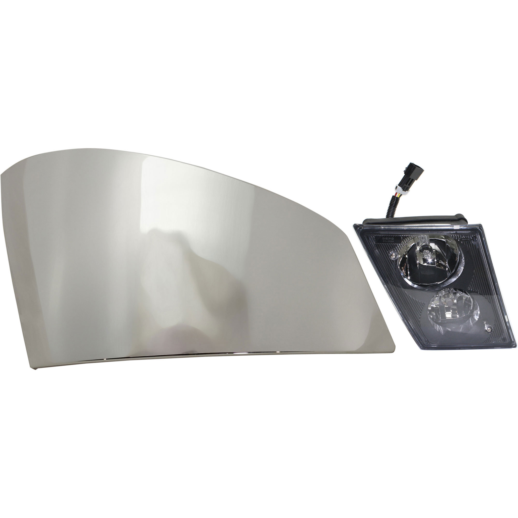 AM VNL 16-18 FRONT BUMPER COVER RH 2 pc kit with Fog Light SKU KIT BCFL 0938 Partslink VO2593119 OEM 82741384-20737497