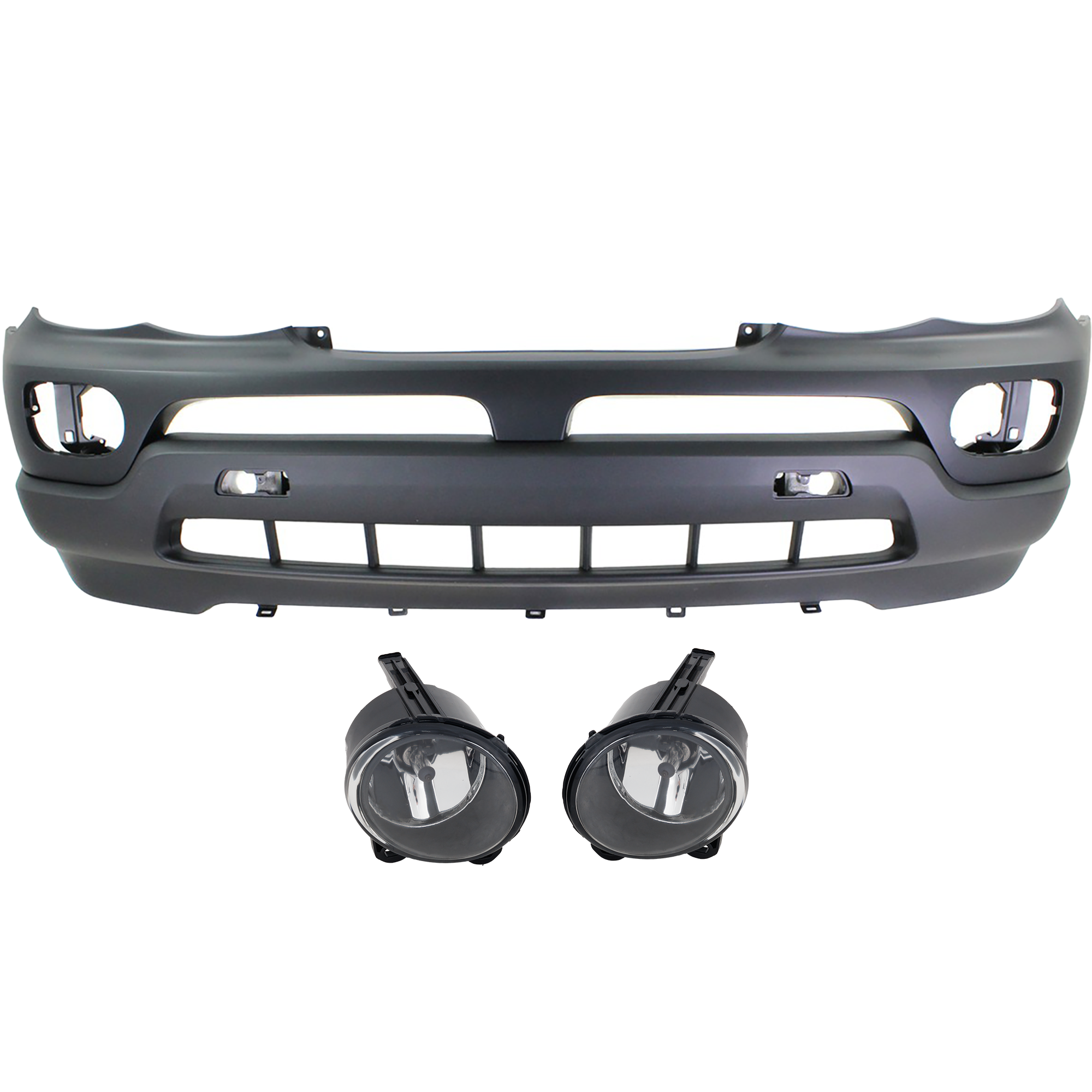 AM X5-04-06 FRONT BUMPER COVER 3 pc kit with Fog Lights SKU KIT BCFL 0961 Partslink BM1000164 BM2593121 BM2592121 OEM 51117129294-63176920886-631769