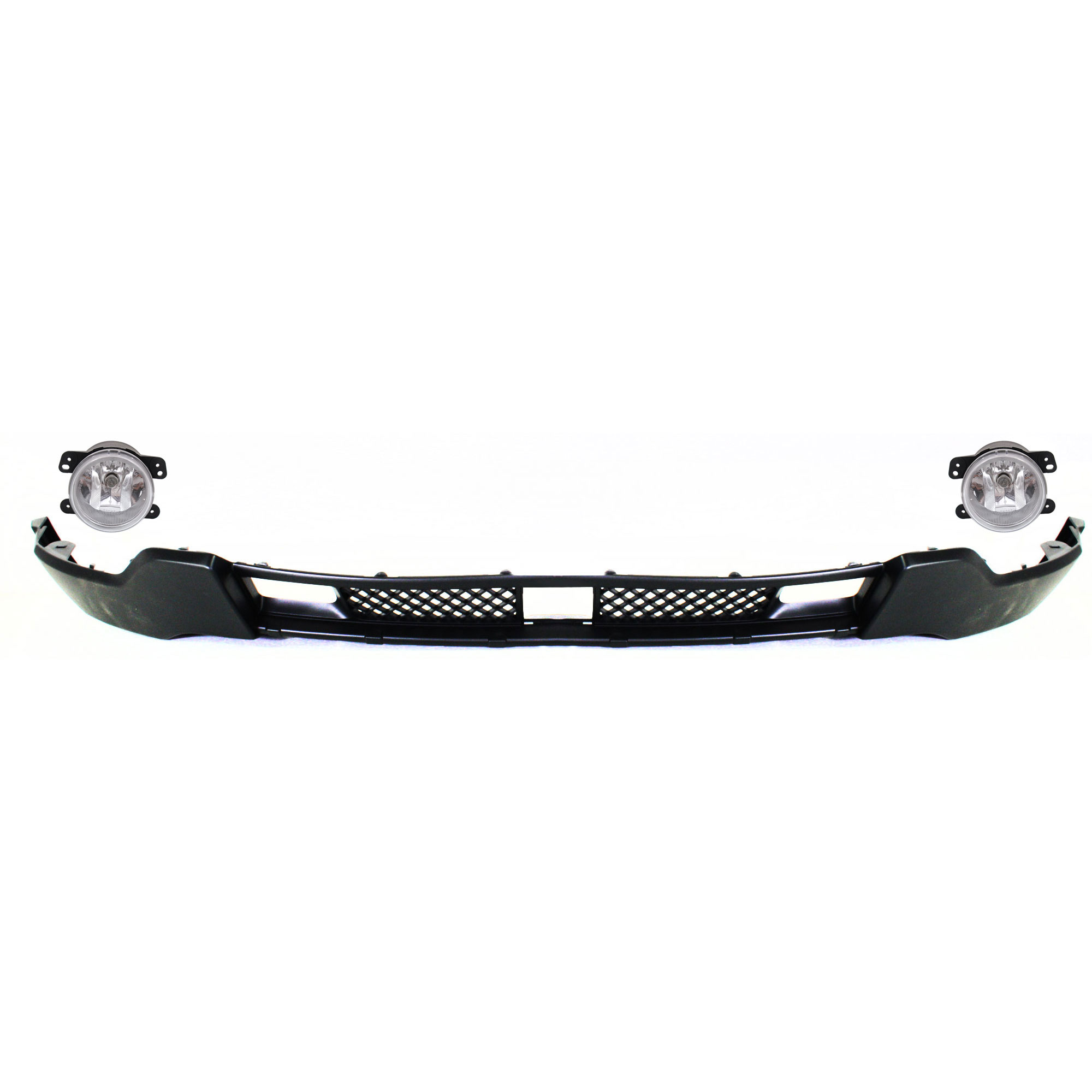 AM GRAND CHEROKEE 11-13 FRONT BUMPER COVER 3 pc kit with Fog Lights CAPA SKU KIT BCFL 0995 Partslink CH1095120C OEM 5182026AA PFM 68078272AB