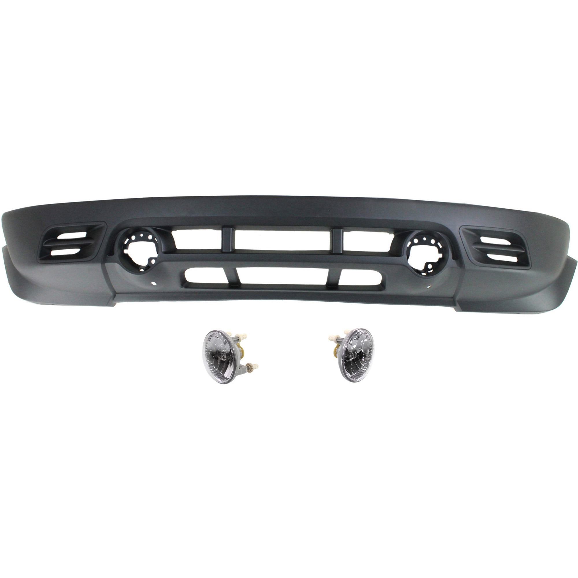 AM PATRIOT 11-17 FRONT BUMPER COVER Lower 3 pc kit with Fog Lights CAPA SKU KIT BCFL 0996 Partslink CH1015111C CH2594104 OEM 68081399AB 68091523AA
