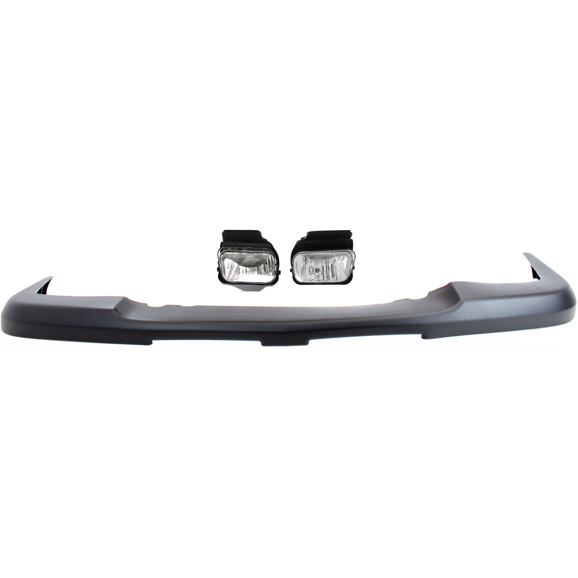 AM SILVERADO 1500-04-07 FRONT BUMPER COVER 3 pc kit with Fog Lights SKU KIT BCFL 0998 Partslink GM1051110 GM2592150 GM2593150 OEM 15139805-15791433-15791434