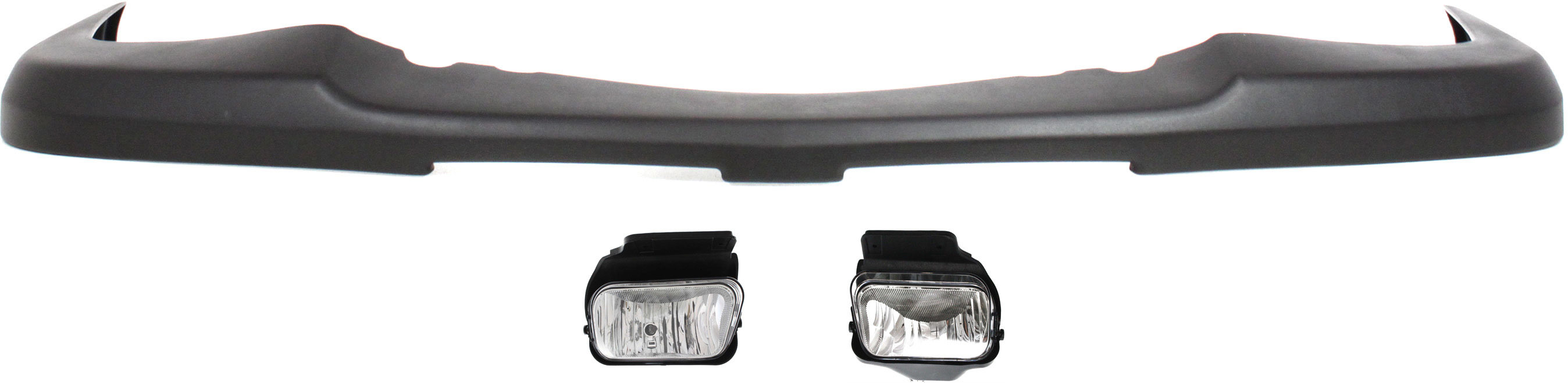 AM SILVERADO 1500-04-07 FRONT BUMPER COVER 3 pc kit with Fog Lights CAPA SKU KIT BCFL 0999 Partslink GM1051110C GM2592150 GM2593150 OEM 15139805-15791433-15791434