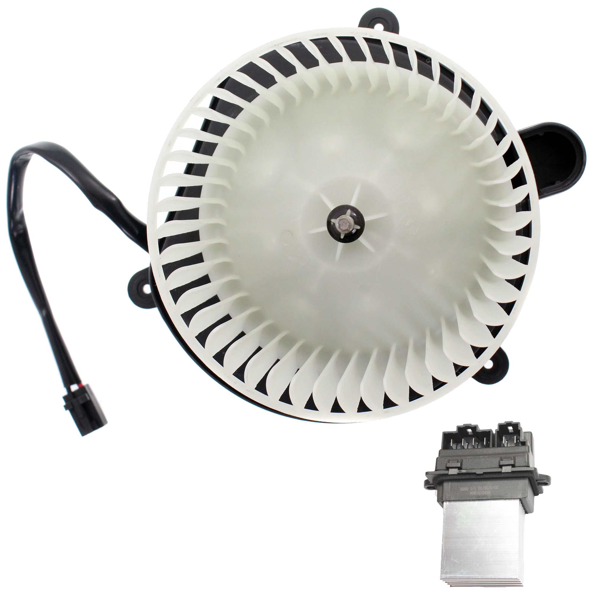 AM GRAND CHEROKEE 05-08 COMMANDER 06-08 BLOWER MOTOR Assembly 2 pc kit w Blower Motor Resistor SKU KIT J021424-104 OEM 5143099AA 5143099AB 20374-9730