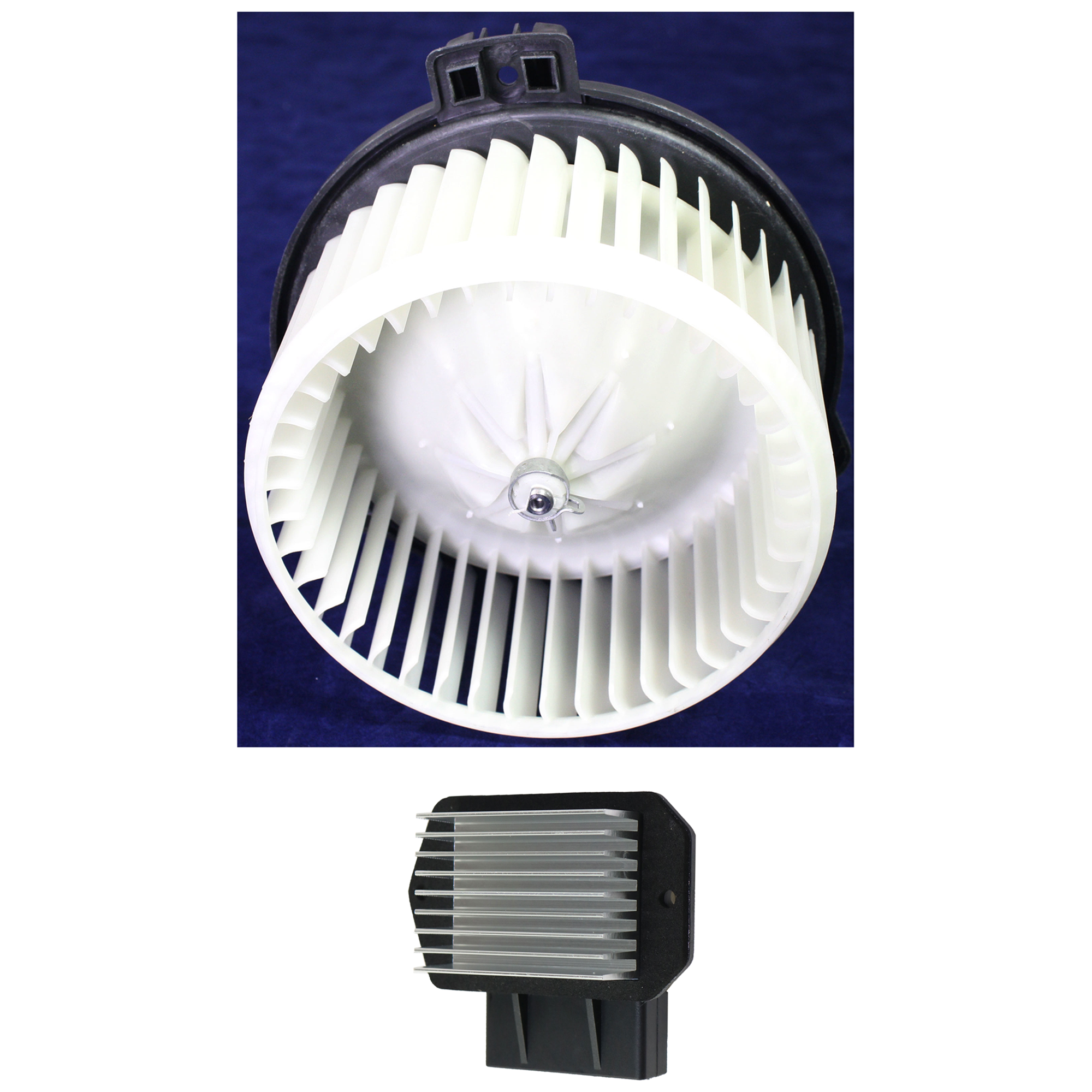 AM RX330-04-06 BLOWER MOTOR Assembly 2 pc kit with Blower Motor Resistor SKU KIT J021424-33 OEM 8710307020-871030E010-87165130