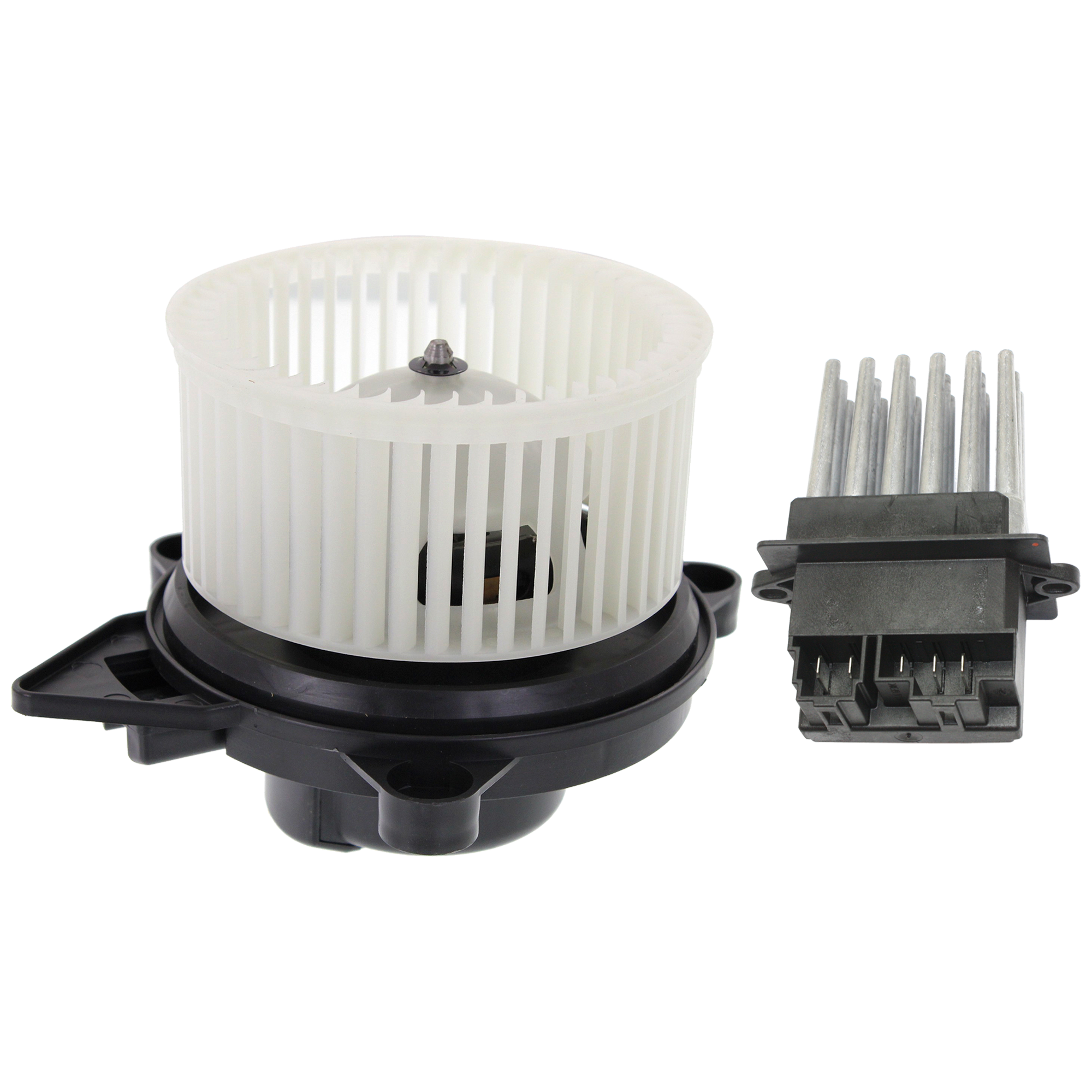 AM DURANGO 06-09 ASPEN 07-09 BLOWER MOTOR Assembly Front 2 pc kit w Blower Motor Resistor SKU KIT J021424-69 OEM 5061381AA 20280-20316-973027-9