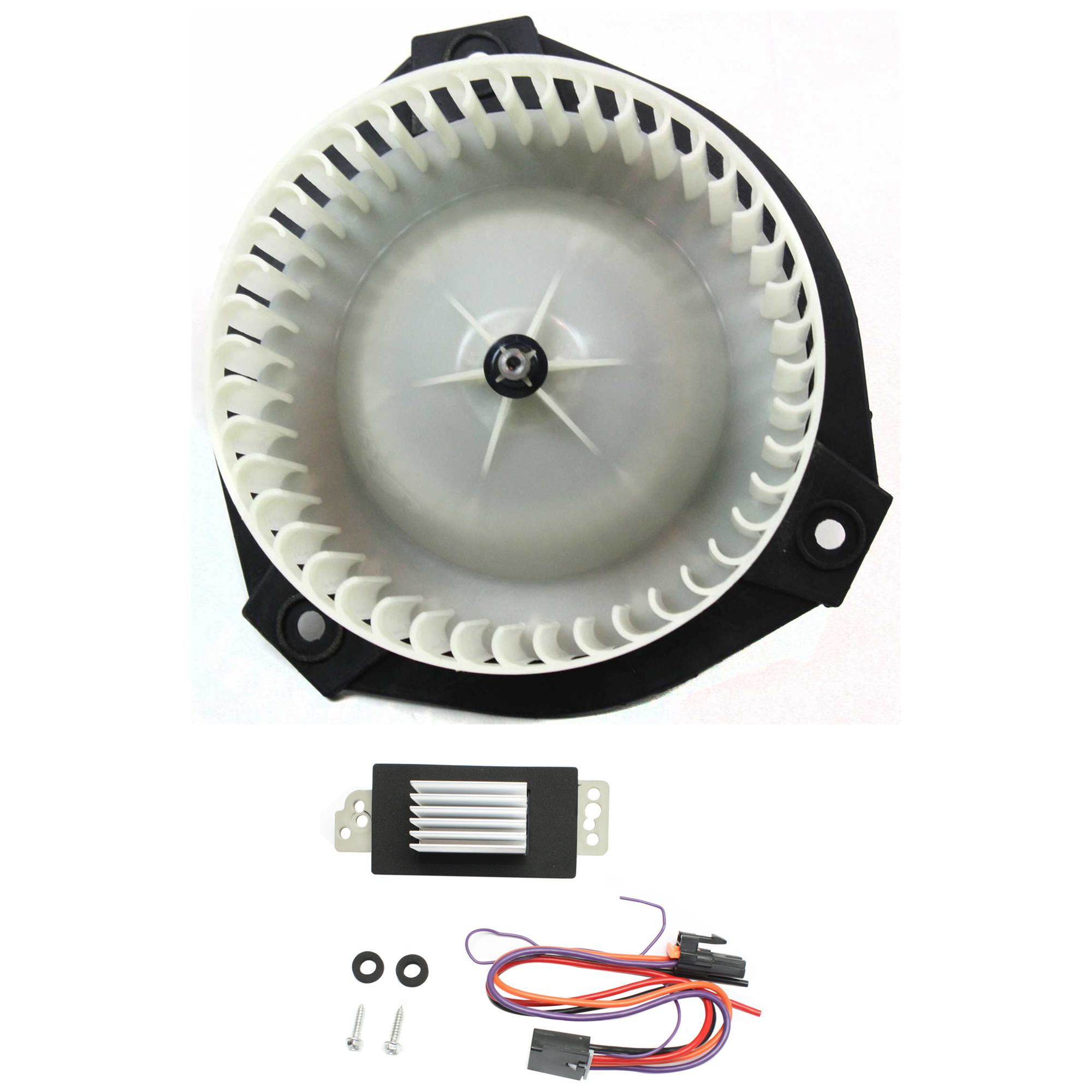 AM ENVOY 03-09 TRAILBLAZER 03-08 BLOWER MOTOR 2 Pc Kit with Blower Motor Resistor SKU KIT J030418-09 OEM 89018747-19260762-8888929760