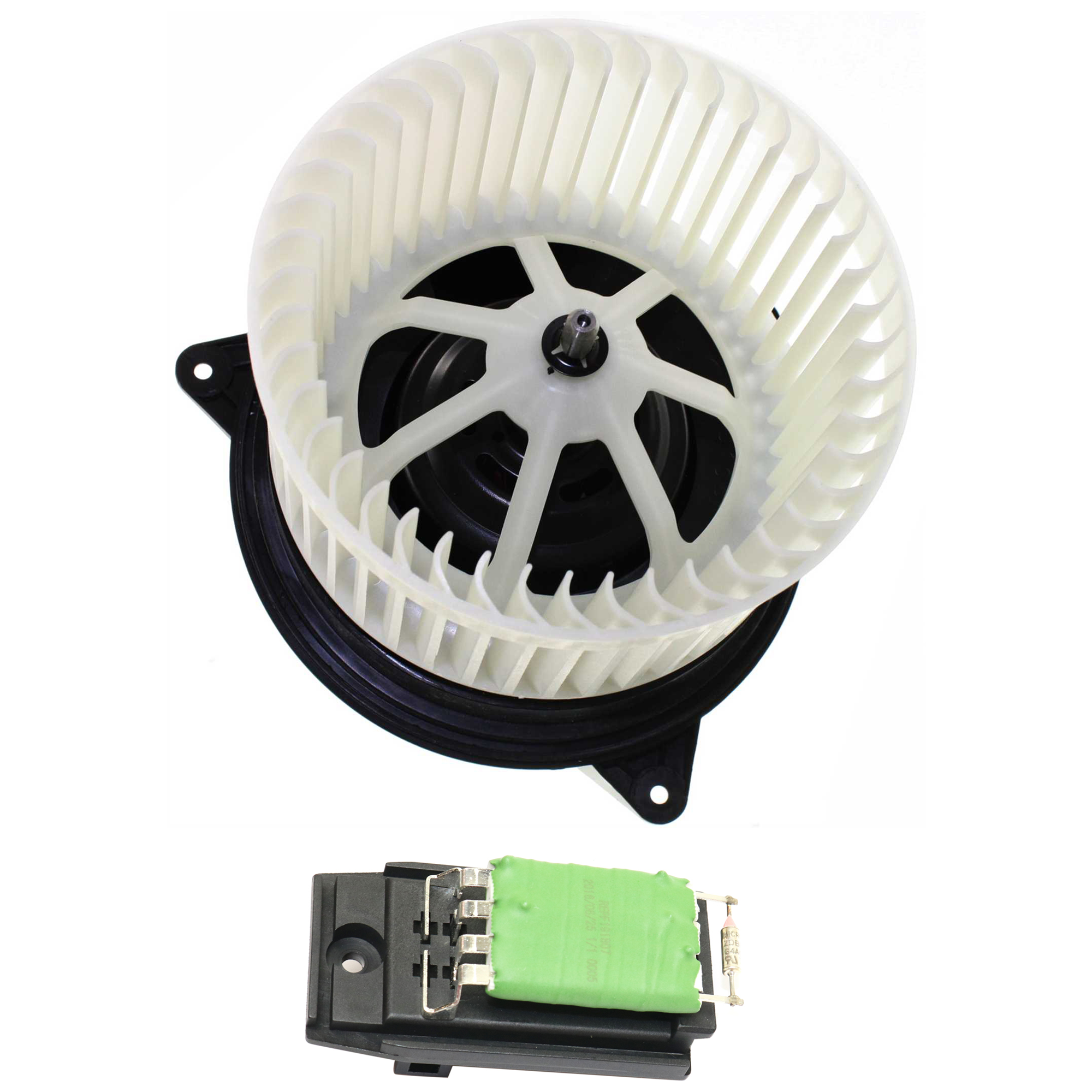 AM FOCUS 04-04 TRANSIT CONNECT 10-13 BLOWER MOTOR 2 Pc kit w Blower Motor Resistor SKU KIT J030418-13 OEM YS4Z19805AB 20043-973012-97341