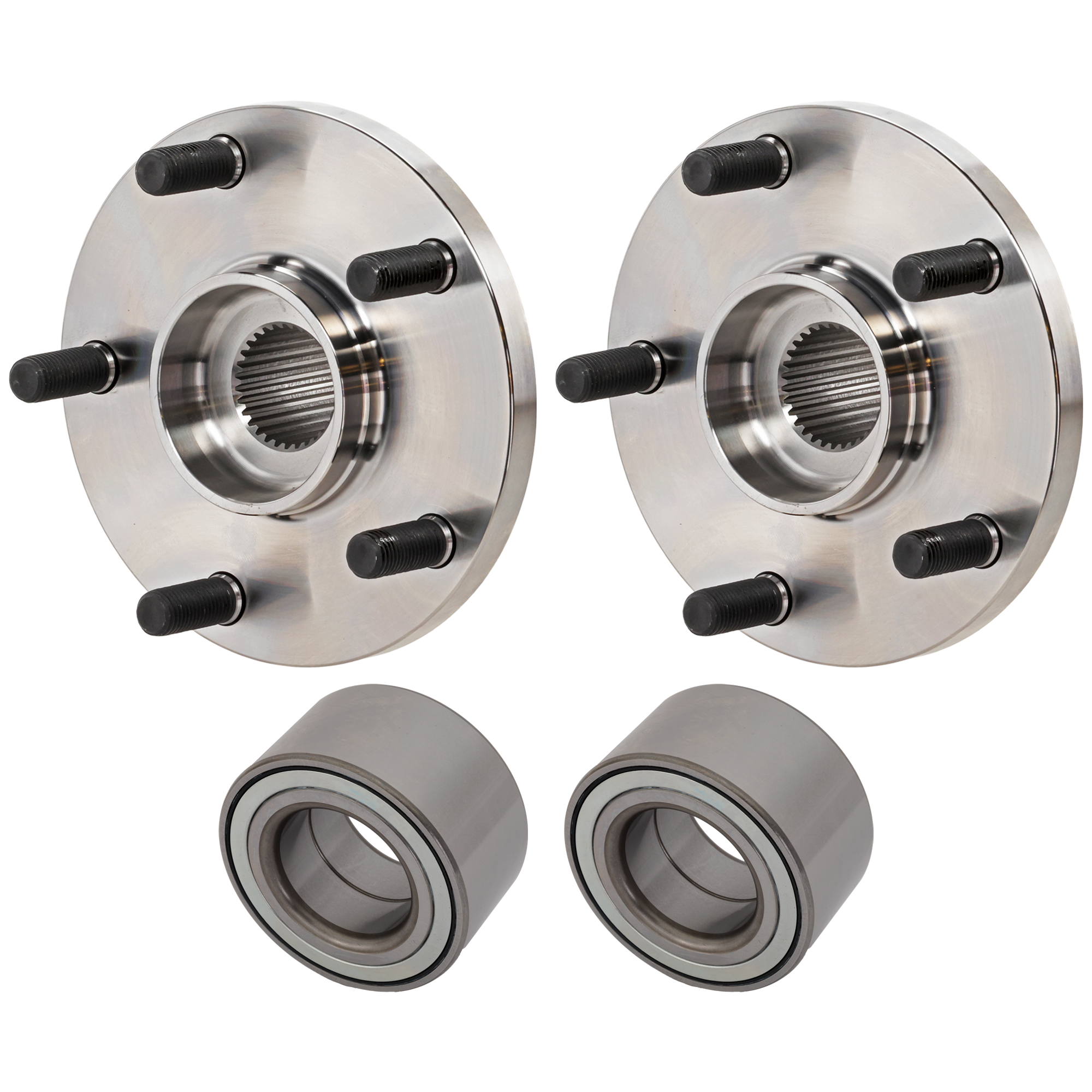 AM HIGHLANDER 01-07 AVALON 05-18 FRONT HUB ASSEMBLY RH AND LH 4 pc Kit with Wheel Bearings SKU KIT J030717-13