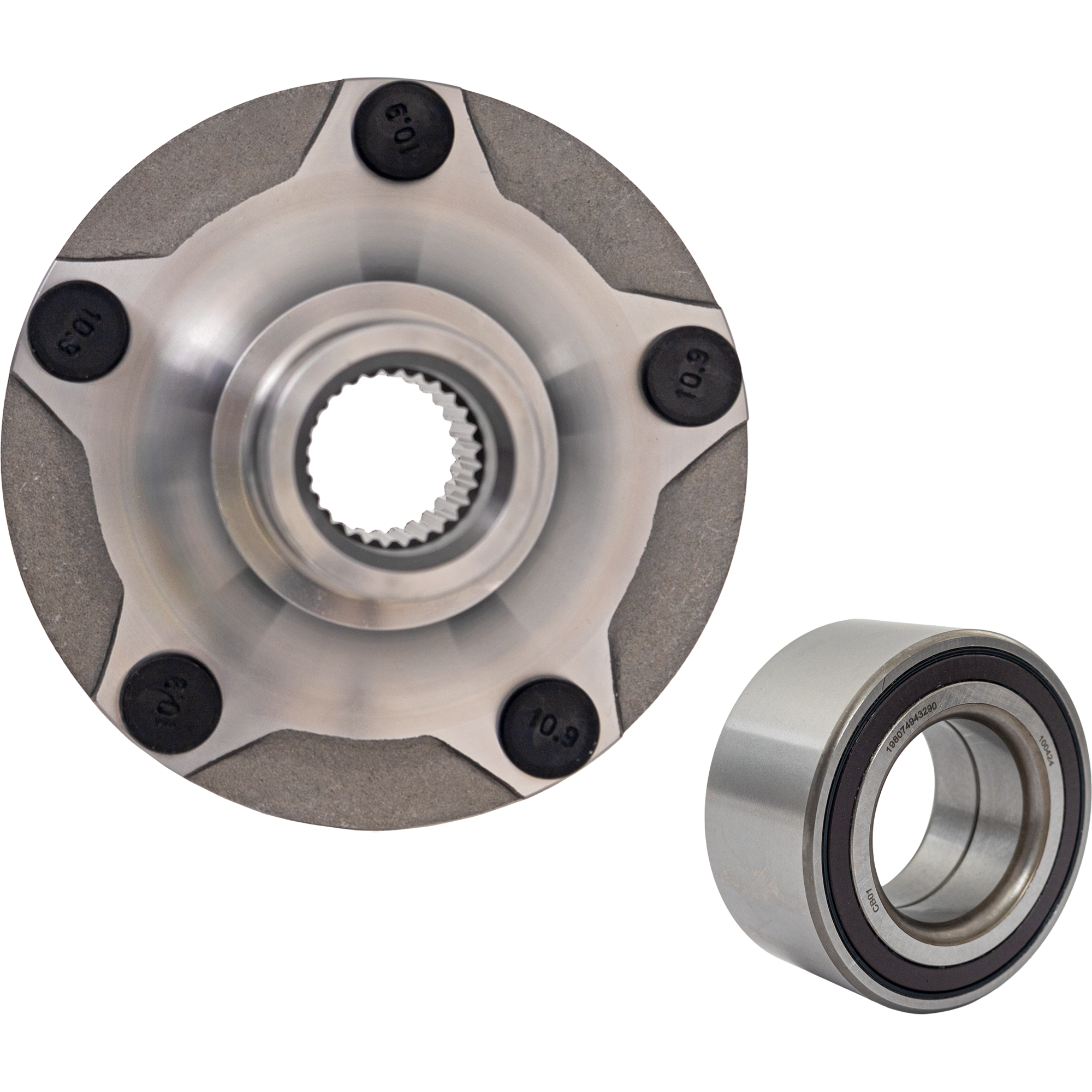 AM SX4-07-13 FRONT HUB ASSEMBLY RH=LH 2 pc Kit with Wheel Bearing SKU KIT J050218-01 OEM 4342080801-4344080J00
