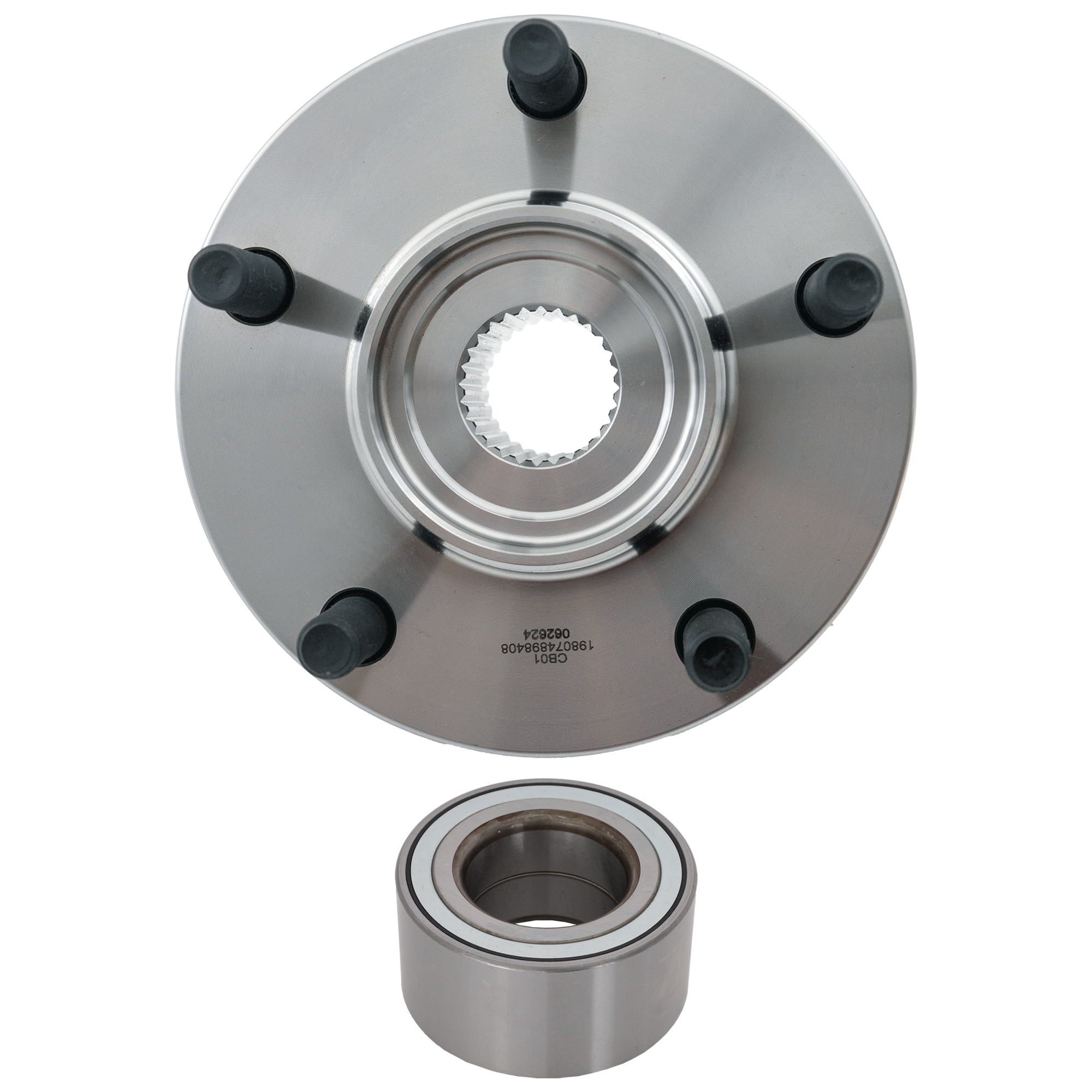 AM LANCER 08-15 OUTLANDER 16-16 FRONT HUB ASSEMBLY RH=LH 2 pc Kit with Wheel Bearing SKU KIT J051817-07