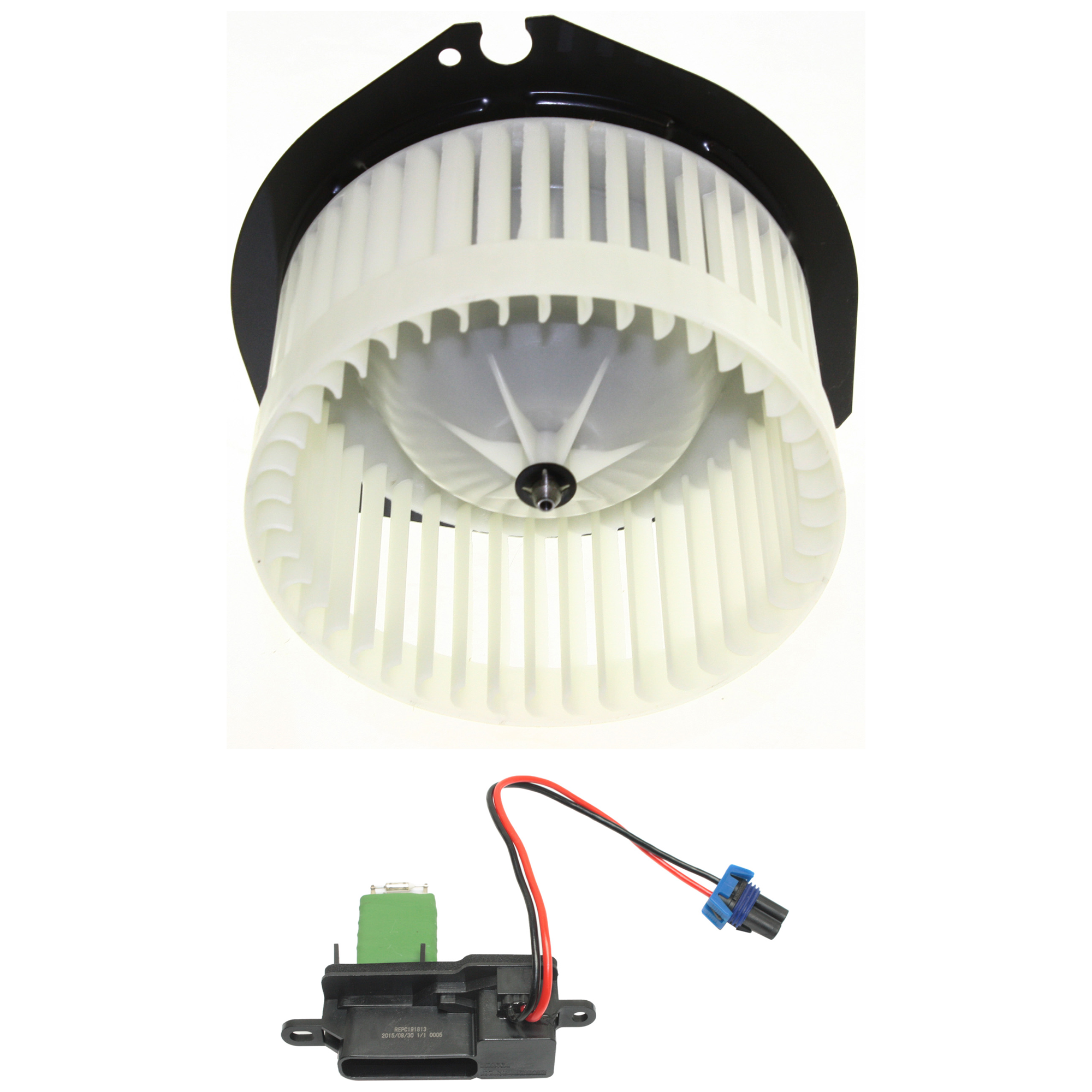 AM EXPRESS 3500-03-11 SAVANA 3500-97-11 FRONT BLOWER MOTOR 2 pc kit with Blower Motor Resistor SKU KIT J051917-15 OEM 84360848-89019318-20070-20560