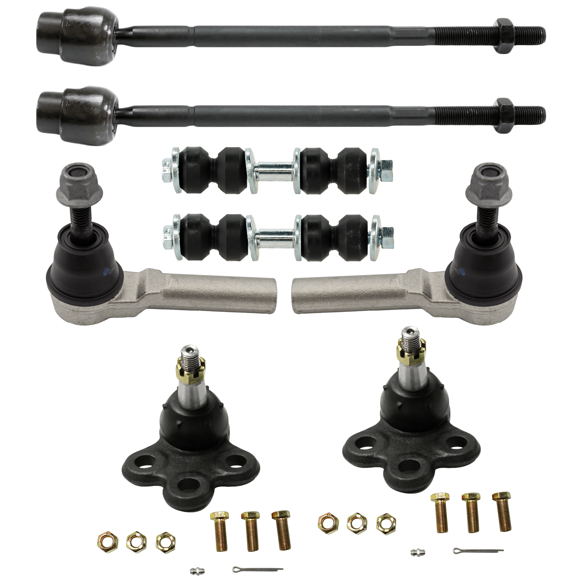 AM CENTURY 97-05 IMPALA LIMITED 14-16 FRONT BALL JOINT RH AND LH Inner and Outer Lower 8 pc kit SKU KIT J061324 C04 OEM 104257-282021-2601506-2601545