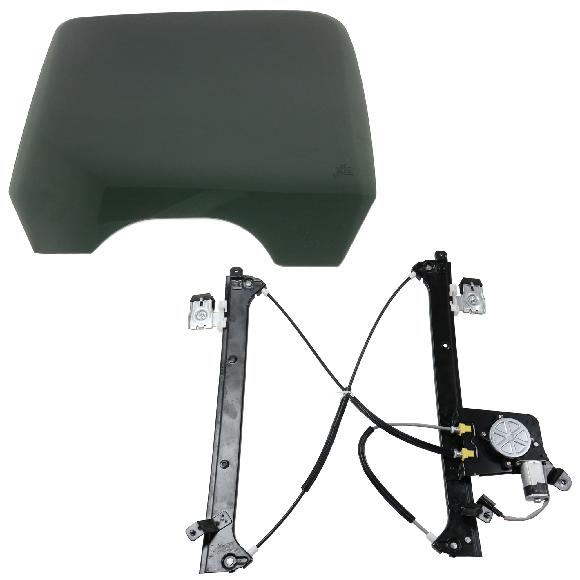 AM SUBURBAN 1500-2500-00-01 SILVERADO SIERRA 01-07 REAR DOOR GLASS LH 2 pc Kit with Window Regulator w Privacy Tint SKU KIT J062917-09 Partslink GM1550114 OEM 15181067 DD09735YPNN 19301981