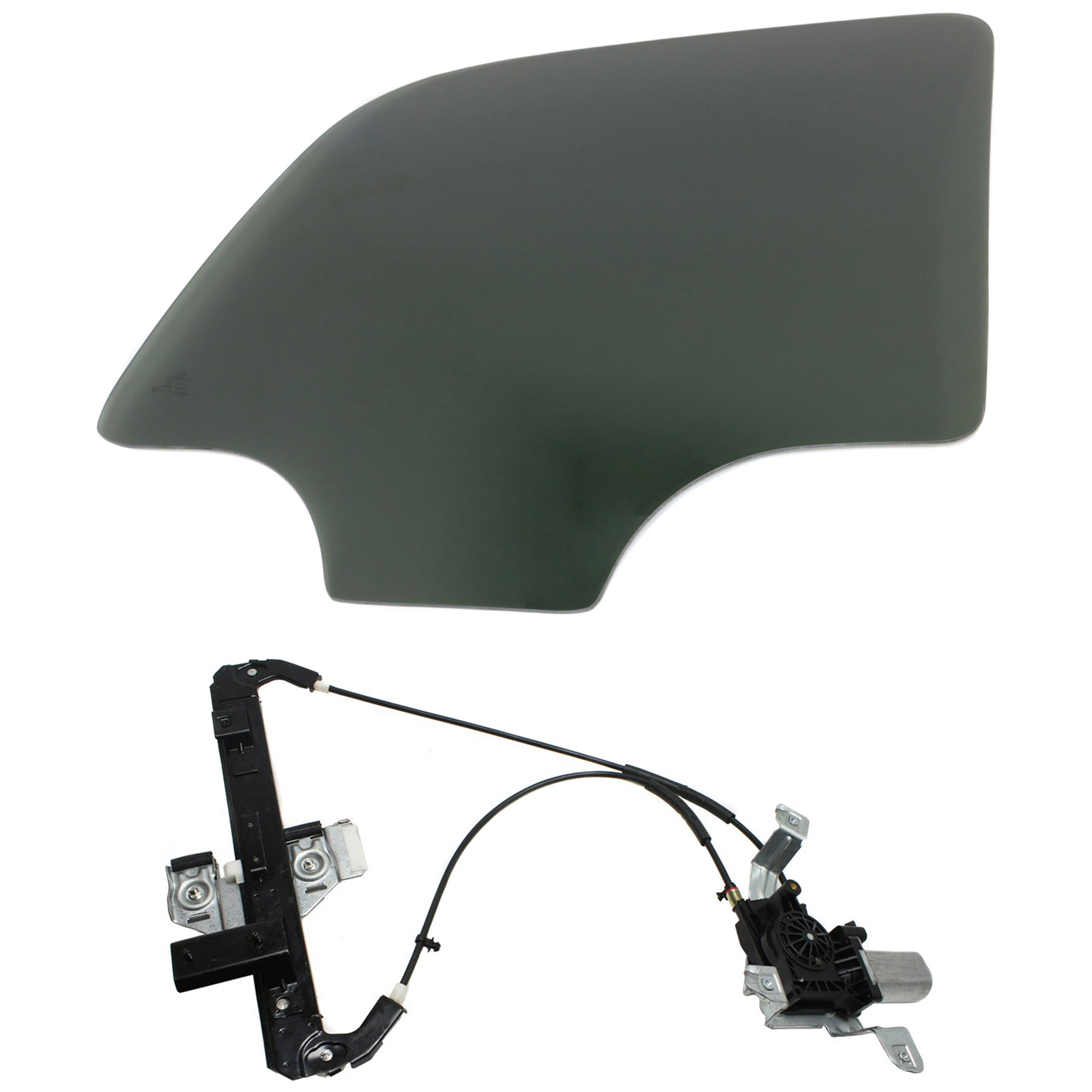 AM TAHOE YUKON 00-06 REAR WINDOW REGULATOR AND DOOR GLASS RH Set of 2 Power w Motor w o Clip w Privacy Tint SKU KIT J062917-89 Partslink GM1551151 OEM 15181072 DD09738YPNN 19260051