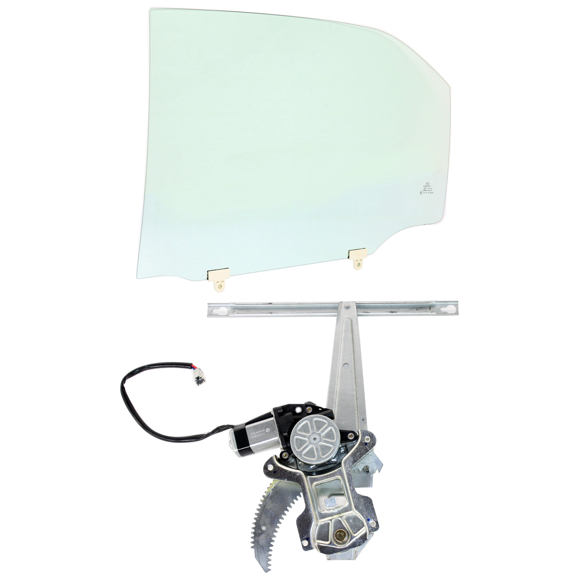 AM ACCORD 98-02 REAR DOOR GLASS LH Green Tint 2 pc Kit with Window Regulator SKU KIT J063017-12 Partslink HO1550102 OEM 73450S84A00 FD20318GTYN 72751S