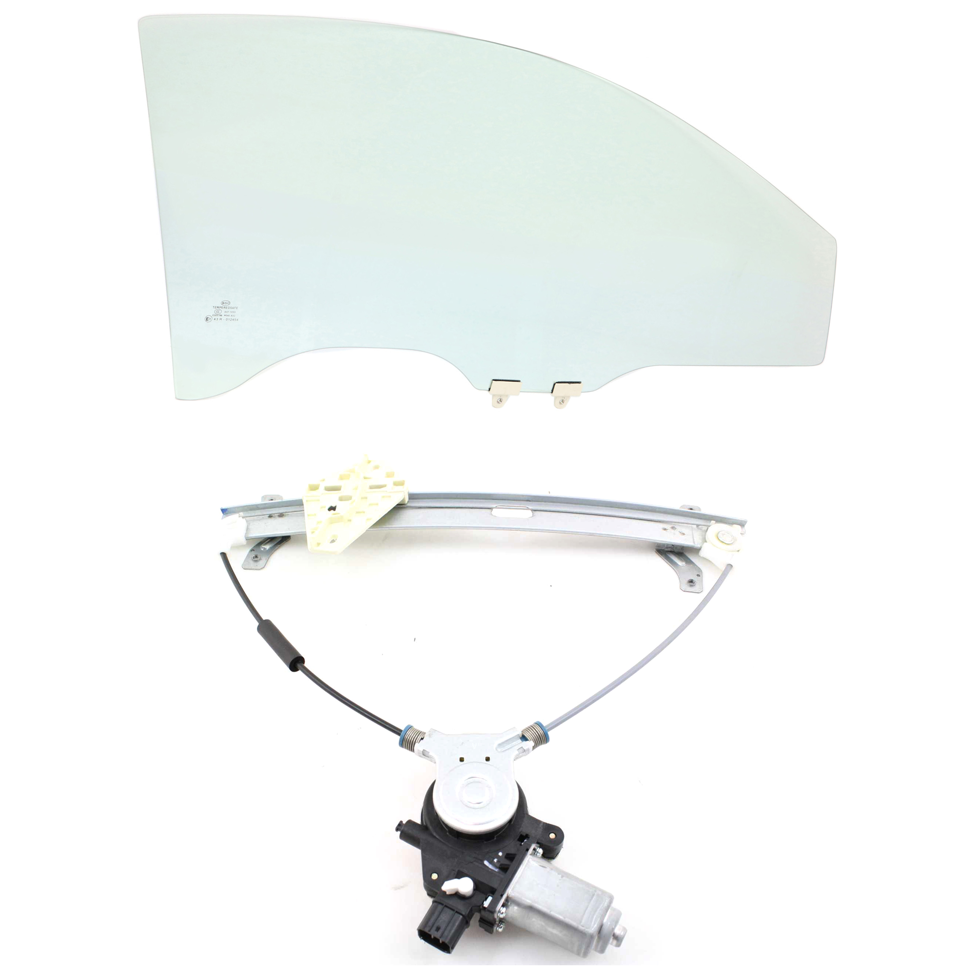 AM ACCORD 03-07 FRONT DOOR GLASS RH Clear 2 pc kit Coupe SKU KIT J063017-19 Partslink HO1351117 OEM 73300SDNA00 FD21826GTYN 72210S