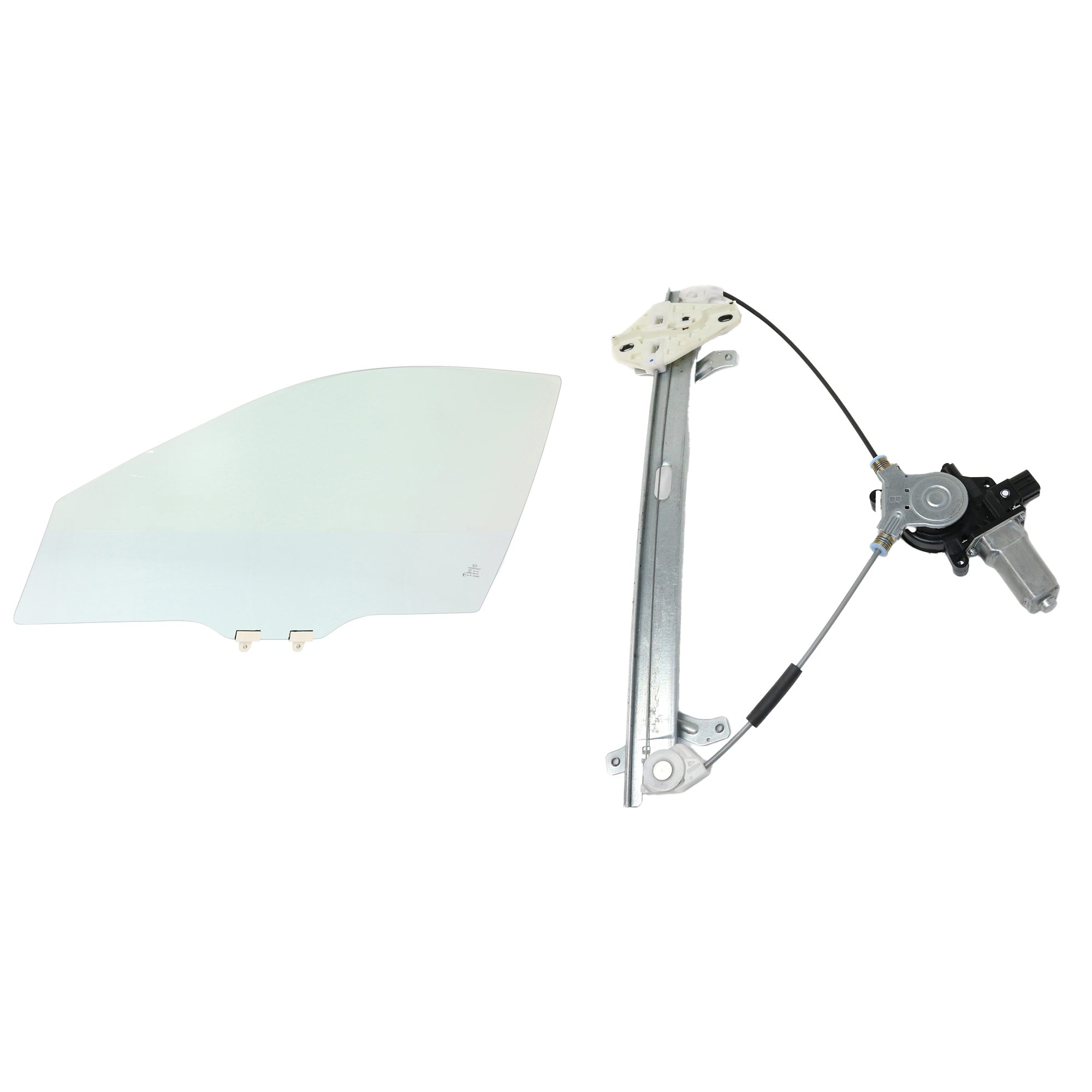 AM ACCORD 03-07 FRONT DOOR GLASS LH Clear 2 pc kit USA Built DX LX Models Sedan SKU KIT J063017-21 Partslink HO1350109 OEM 73350SDAA10-73350SDCA01 FD2180