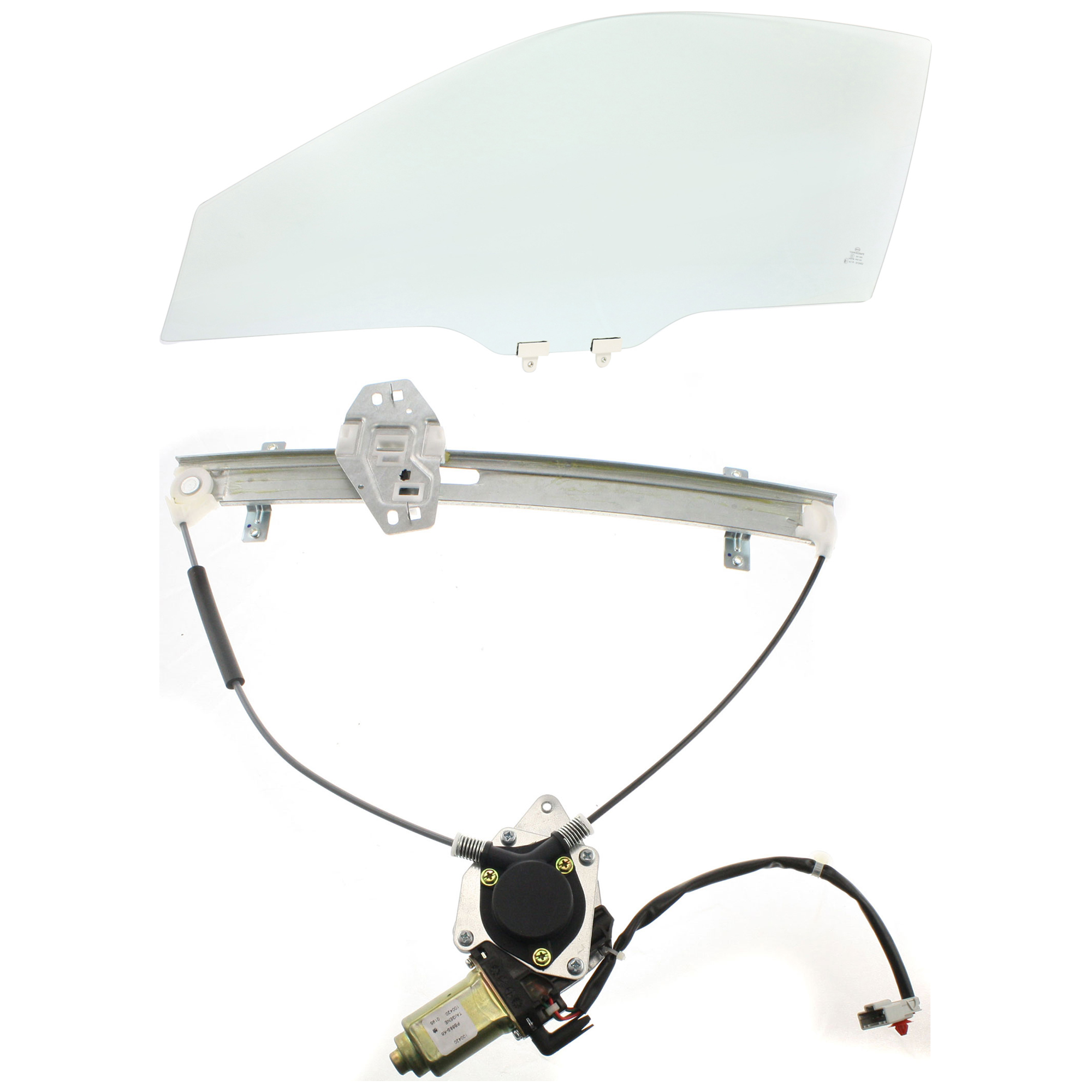 AM CIVIC 01-05 FRONT DOOR GLASS LH 2 pc Kit Coupe with Window Regulator SKU KIT J063017-51 Partslink HO1350124 OEM 73350S5PA00 FD21174GTYN 72250S