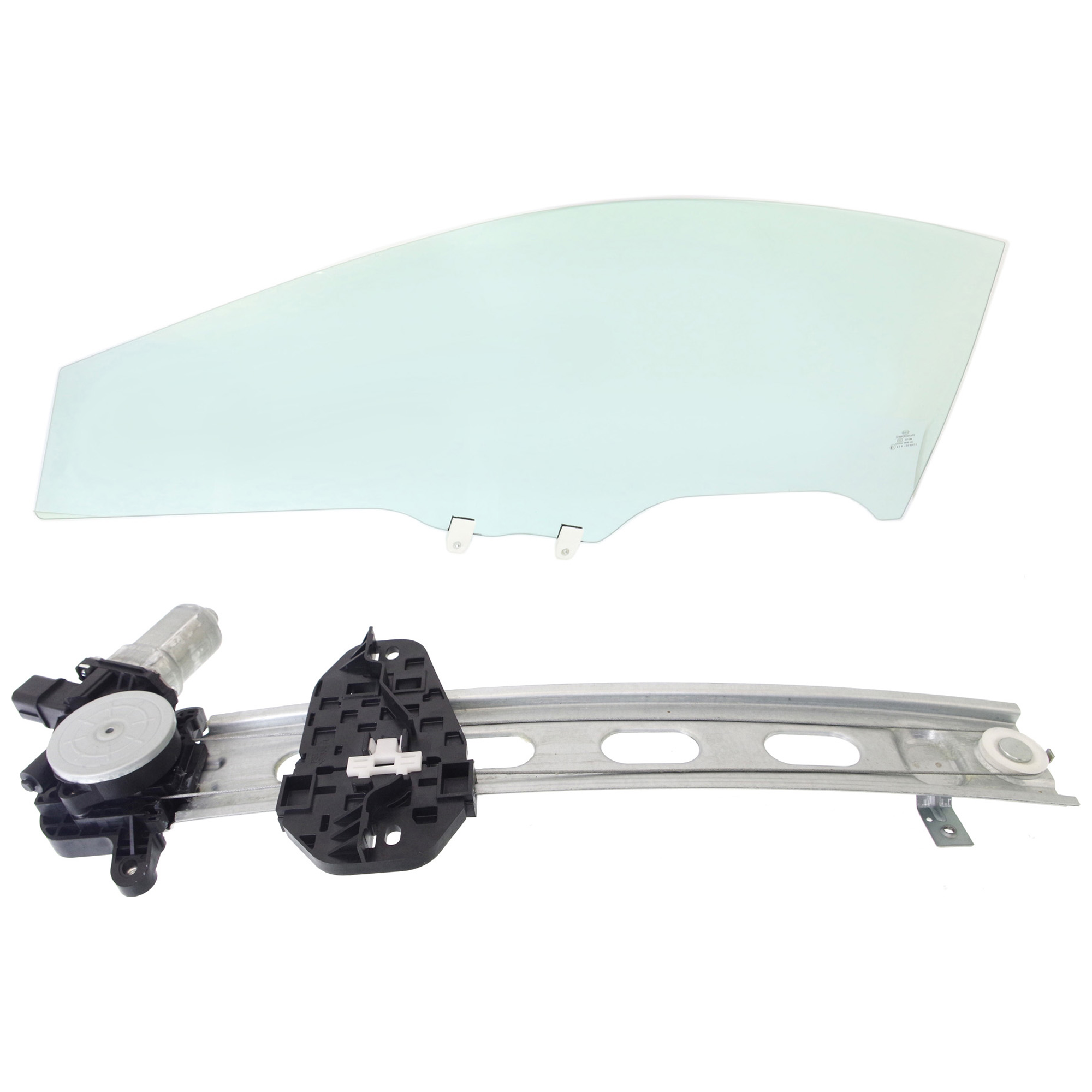AM CIVIC 06-11 FRONT DOOR GLASS LH 2 pc Kit Coupe with Window Regulator SKU KIT J063017-60 Partslink HO1350152 OEM 73350SVAA00 FD22689GTYN 72250S