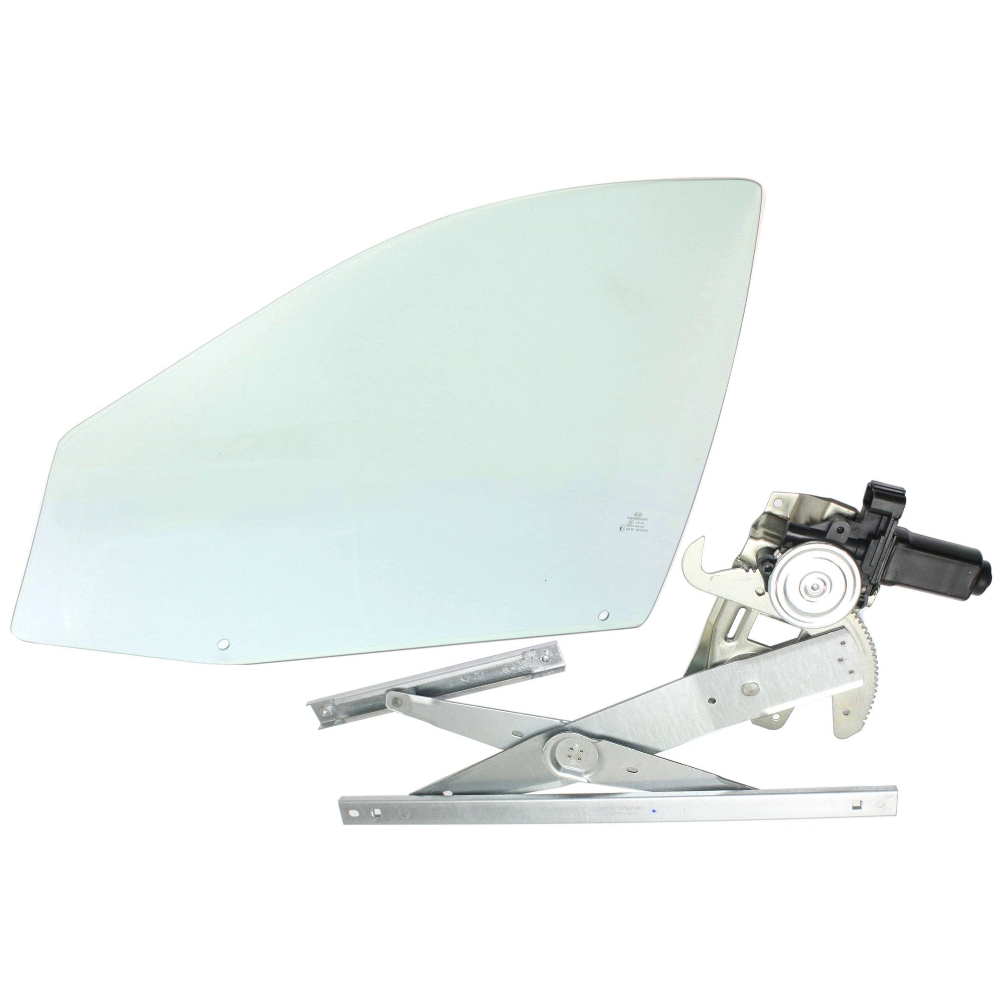 AM TAURUS 96-07 FRONT DOOR GLASS LH Green Tint 2 pc kit Power 4 Door w Motor w o Clip SKU KIT J070417-16 Partslink FO1350140 OEM F6DZ5421411AC DD08854GTNN 5F1Z