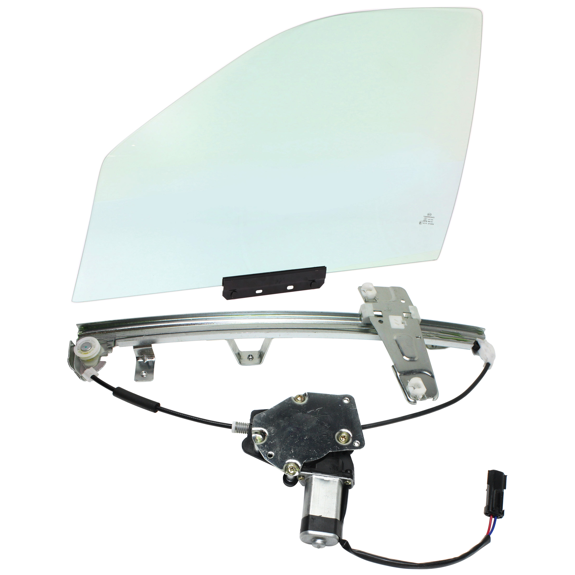 AM GRAND CHEROKEE 00-04 FRONT DOOR GLASS LH Green Tint Set of 2 Power 4 Door Hole Style From 3-9-00 w Motor w Clip SKU KIT J070417-30 Partslink CH1350122 OEM 55136003AD DD09558GTYN 5536328