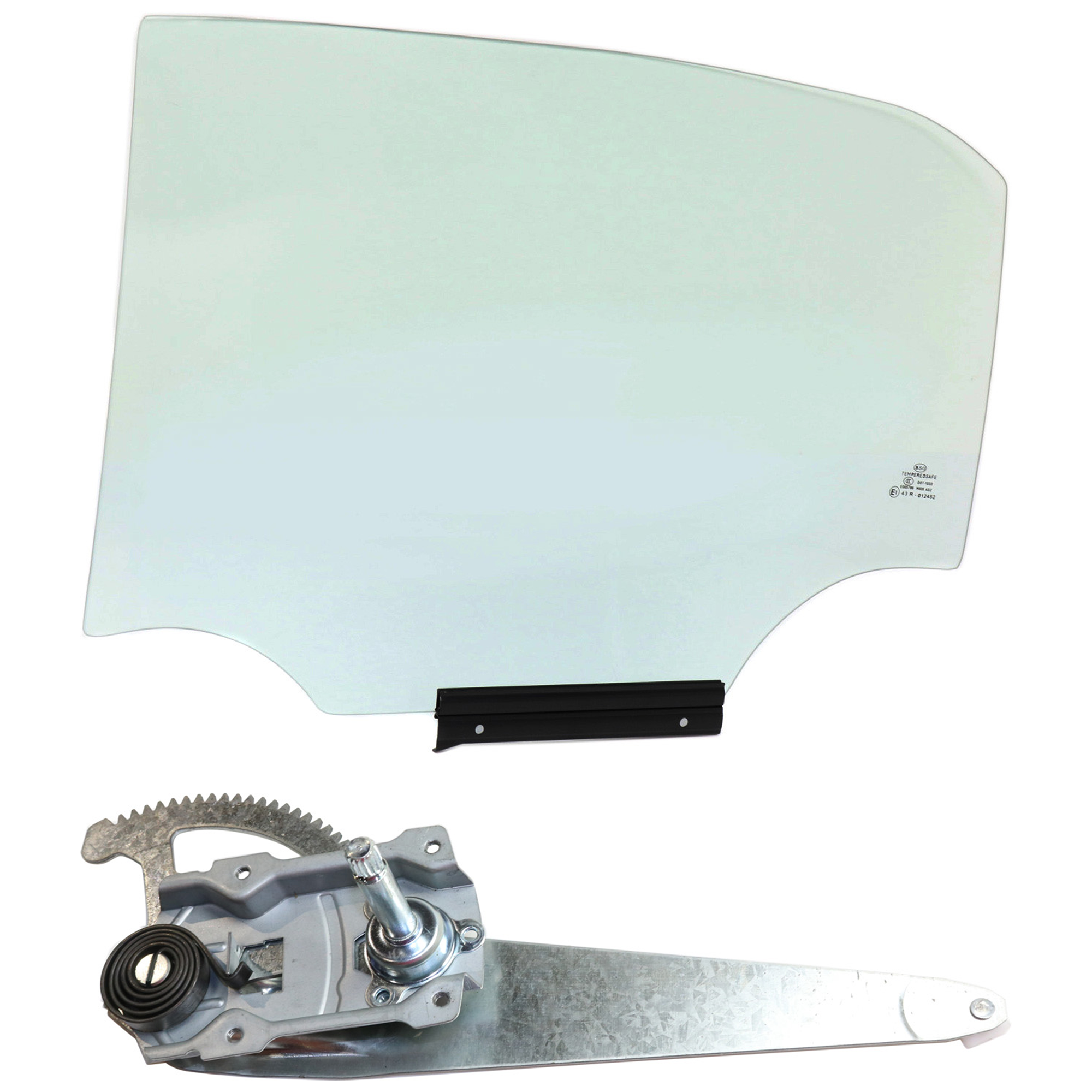 AM COROLLA 09-13 REAR DOOR GLASS LH 2 pc Kit with Window Regulator SKU KIT J070617-95 Partslink TO1550151 OEM 6810402250 FD23694GTYN 6984002