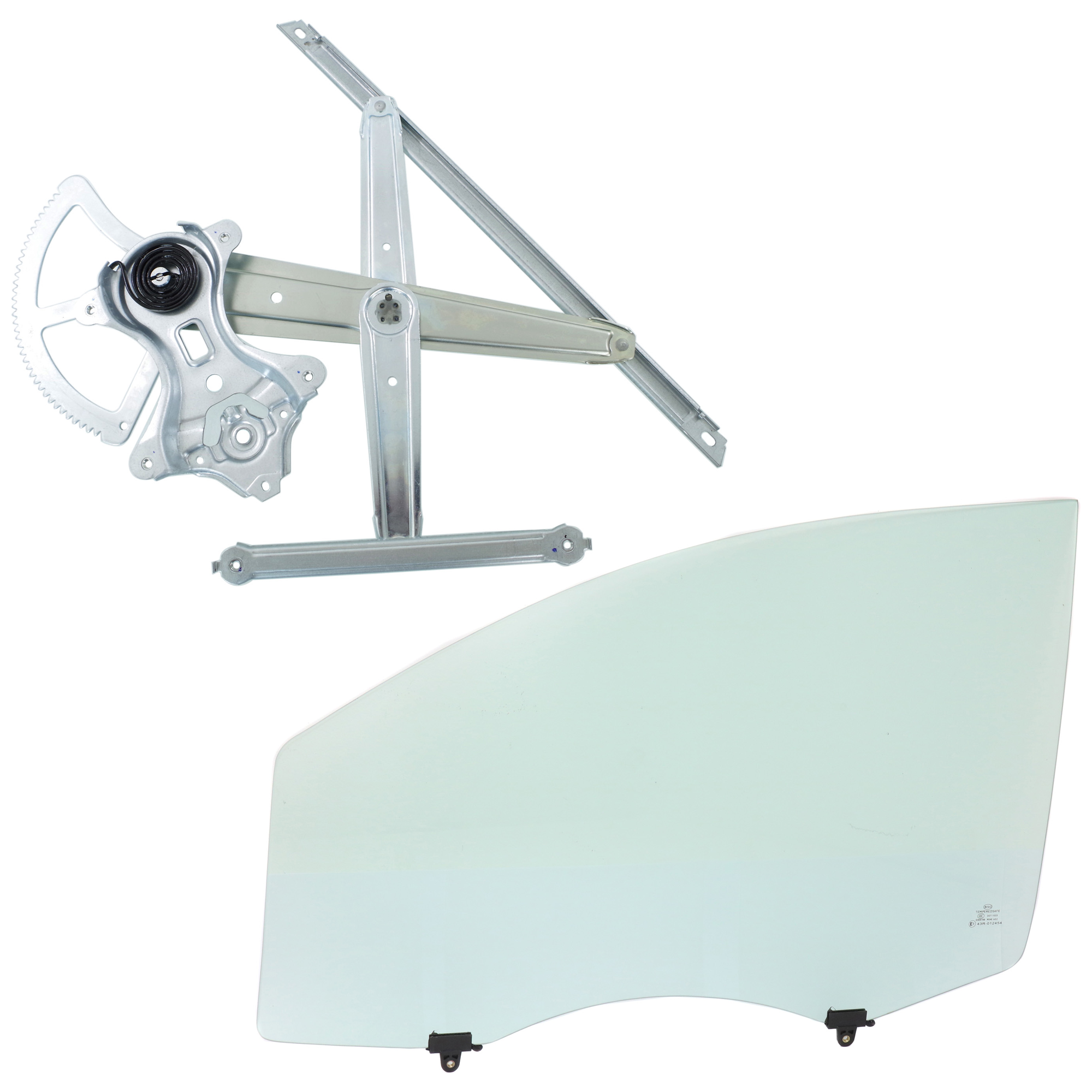 AM SIENNA 11-20 FRONT DOOR GLASS LH 2 pc Kit with Window Regulator SKU KIT J070717-32 Partslink TO1350210 OEM 6810208051 FD24561GTYN 6980208