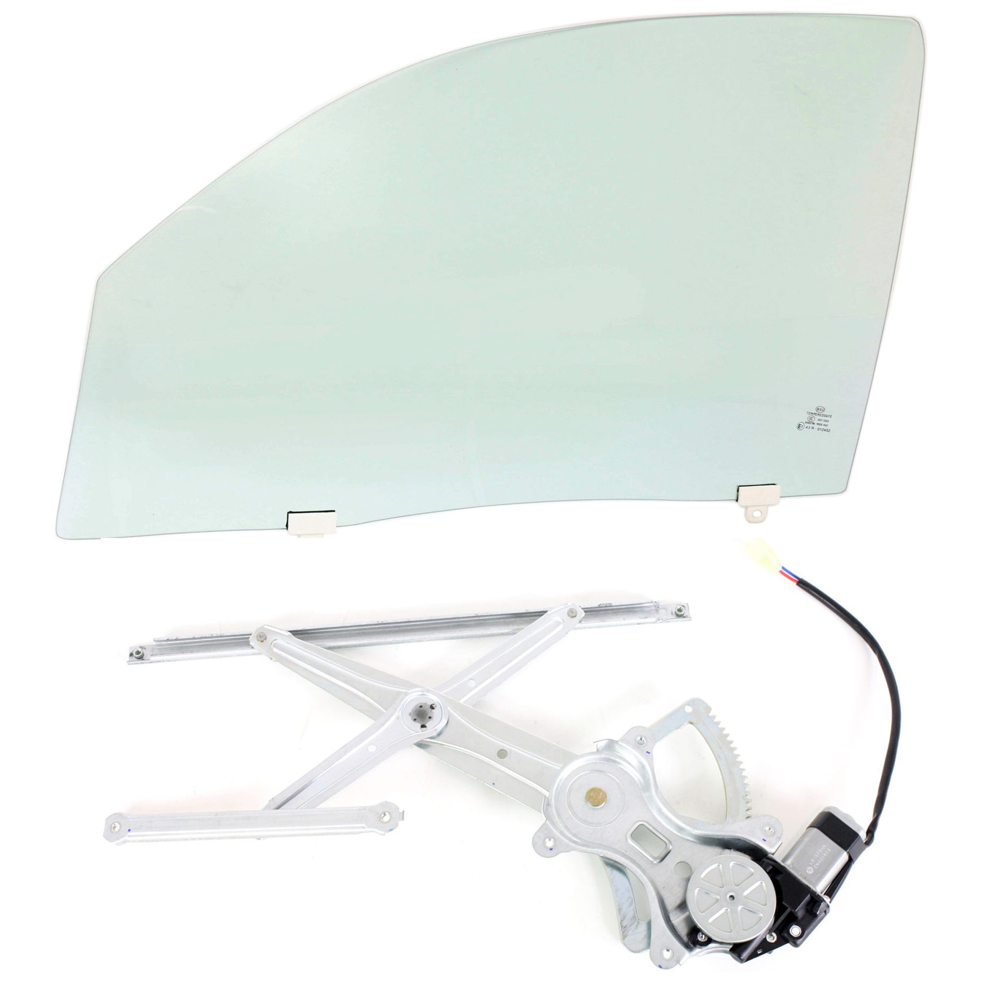 AM TACOMA 05-15 FRONT DOOR GLASS LH Green Tint 2 pc Kit with Window Regulator SKU KIT J070717-41 Partslink TO1350167 OEM 6810204102 FD22402GTYN 6980204