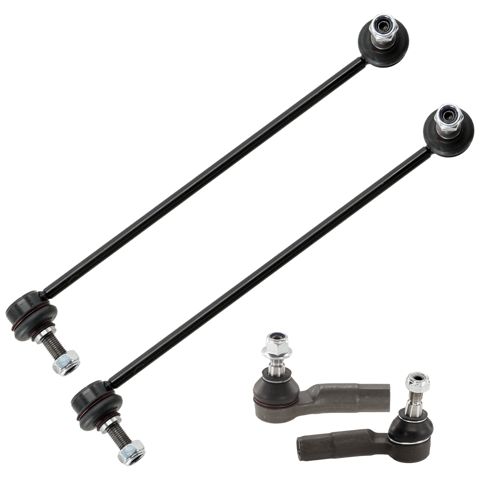 AM A3-06-19 JETTA 05-20 FRONT SWAY BAR LINK 4 pc Kit with Tie Rod End SKU KIT J071124 C277 OEM 1015850-2693426-4012089-401220
