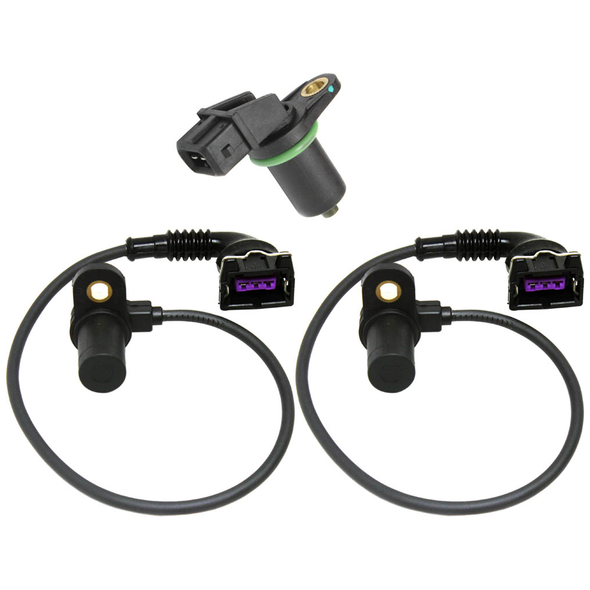 AM BMW 540I 99-03 BMW 740I 99-01 CRANKSHAFT POSITION SENSOR 3 pc kit with Camshaft Position Sensors SKU KIT J081618-43 OEM 73230-147890-190518-714824