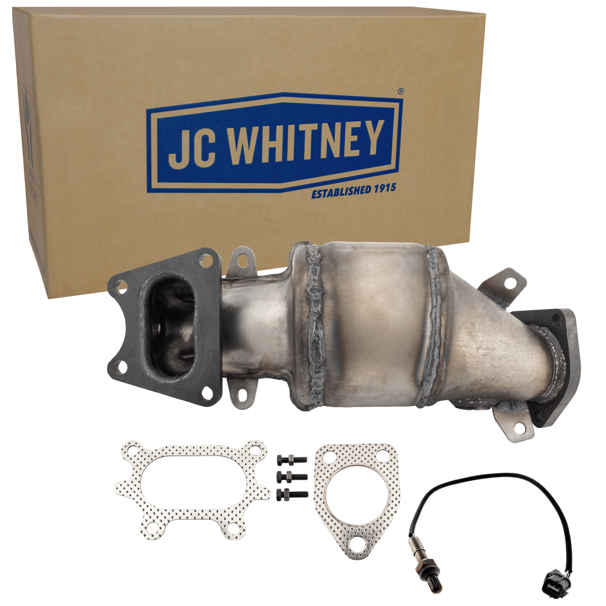 AM ACCORD 03-07 ODYSSEY 05-10 CATALYTIC CONVERTER Front LH 2 pc Kit with Oxygen Sensor SKU KIT J082316-03