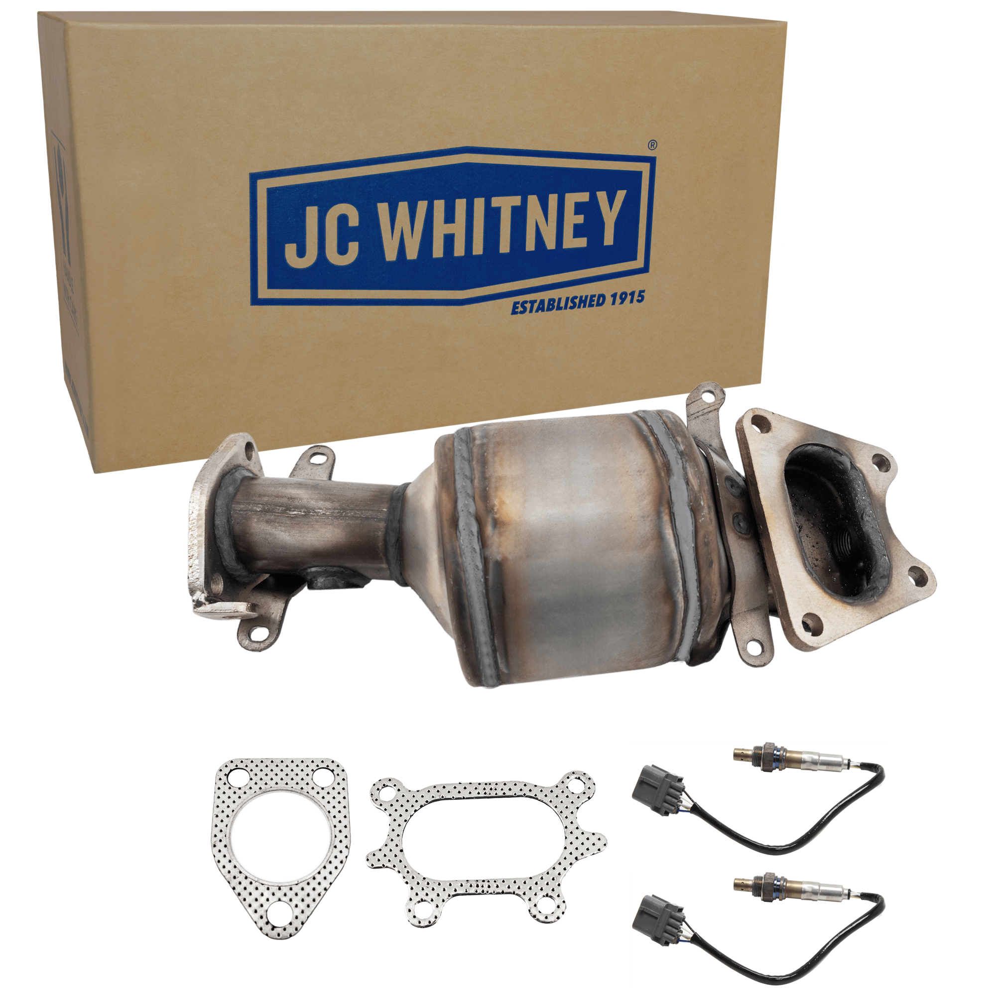 AM ACCORD 03-07 PILOT 05-08 CATALYTIC CONVERTER Front RH 3 pc Kit with Oxygen Sensors SKU KIT J082316-04