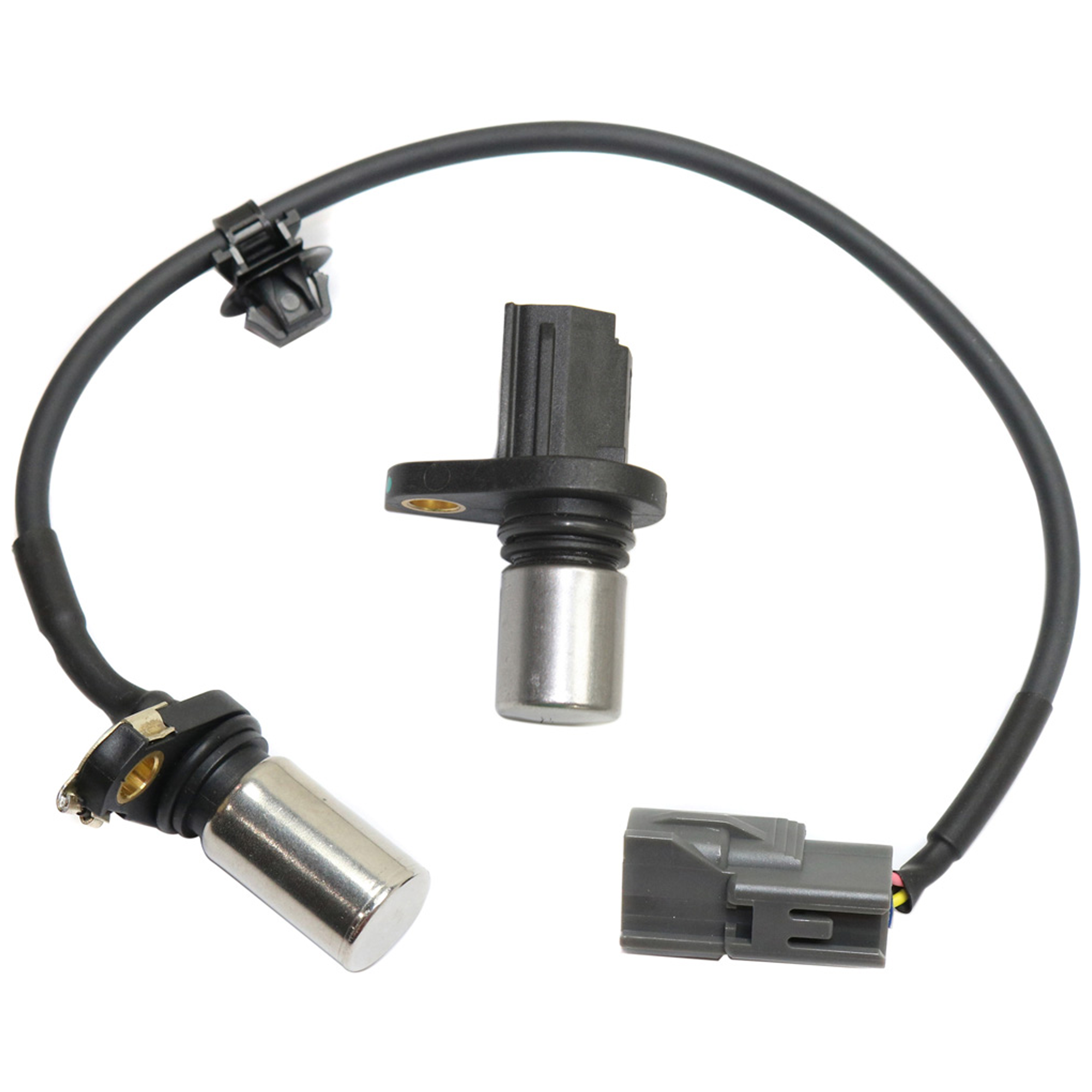 AM CAMRY 02-11 HIGHLANDER 01-07 CRANKSHAFT POSITION SENSOR 2 pc Kit 2 Blade Male Terminal 1 Female Connector with Camshaft Position Sensor SKU KIT J083018-26 OEM 22385-73136-96164-190526-7