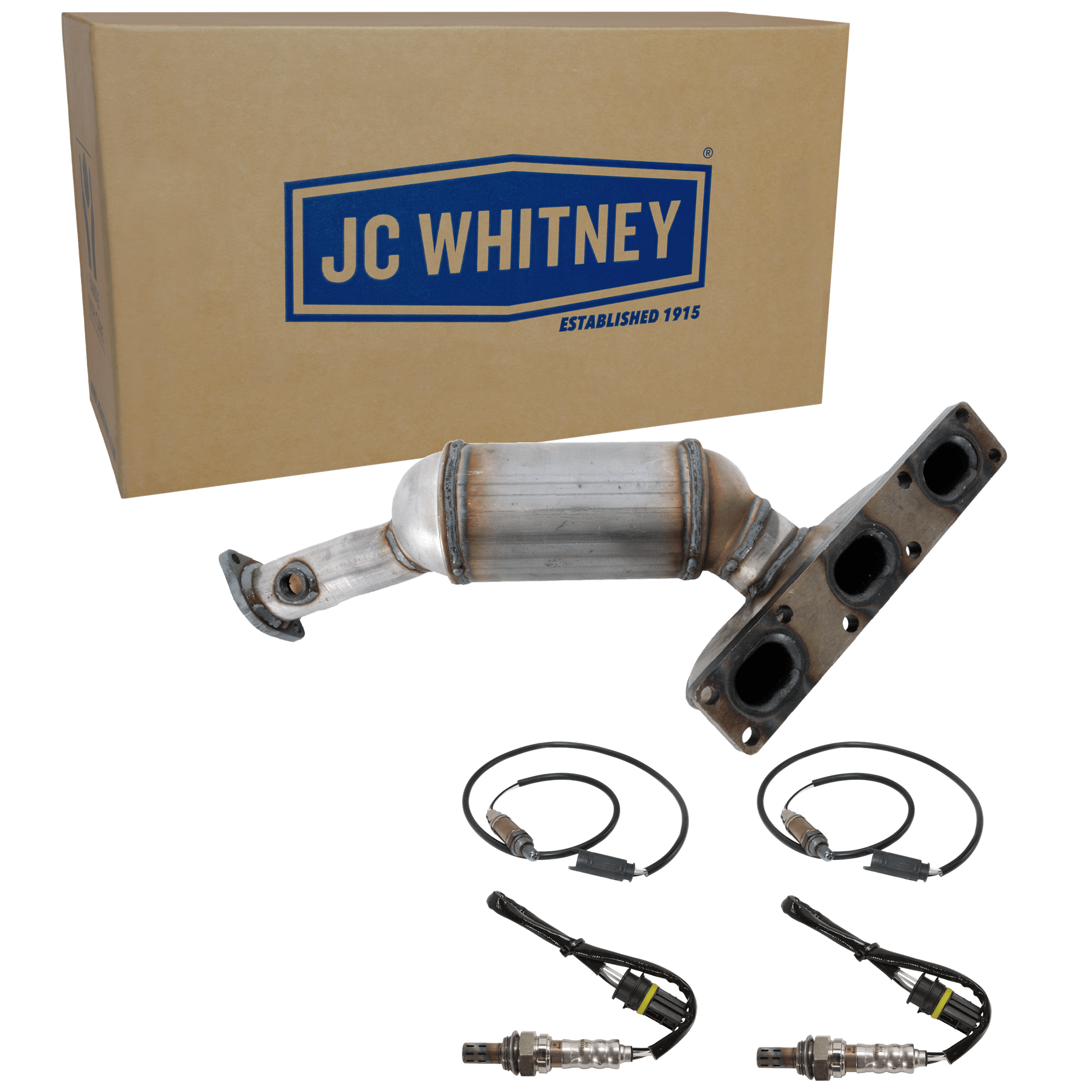 AM 3 SERIES 01-05 X3-04-06 CATALYTIC CONVERTER 5 pc kit Rear with 4 Oxygen Sensor SKU KIT J090716-05 OEM 11781433940