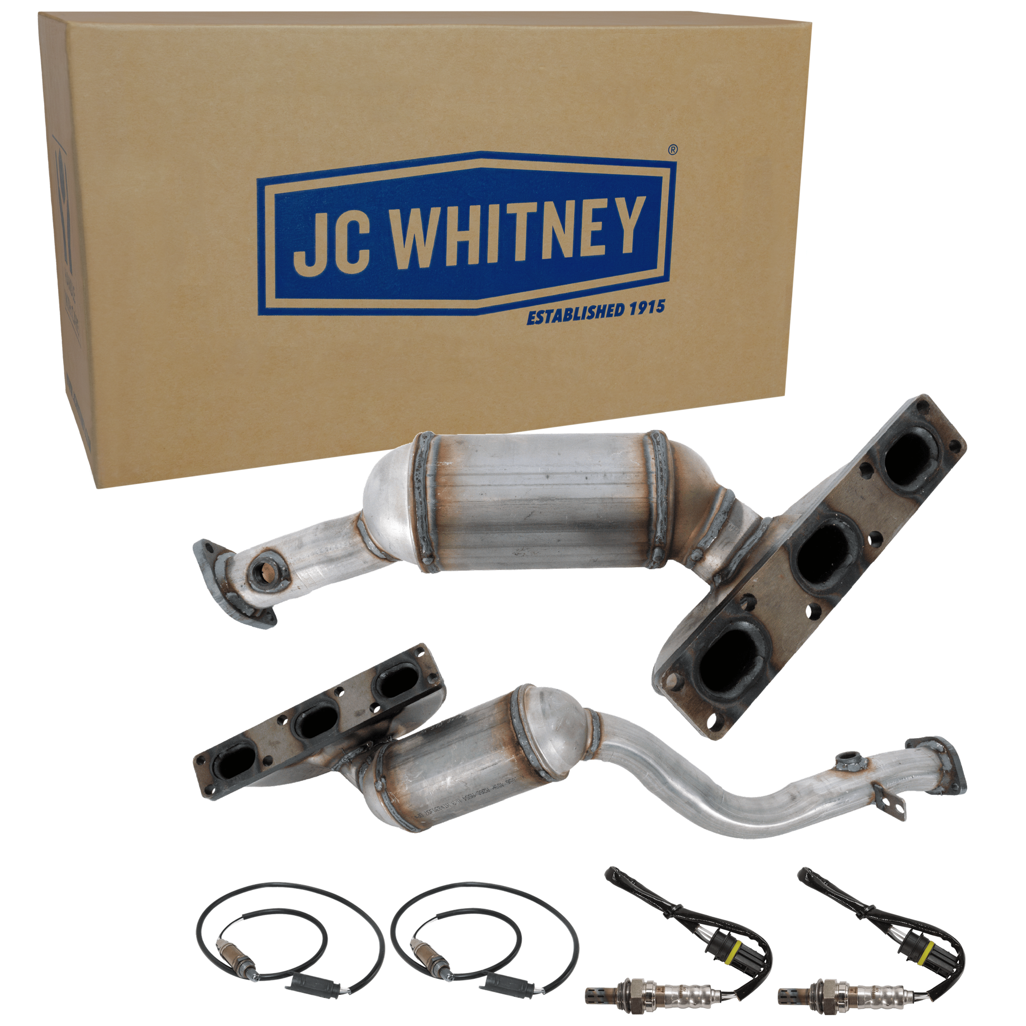 AM 3 SERIES 01-05 X3-04-06 CATALYTIC CONVERTER Front and Rear 6 pc kit with 4 Oxygen Sensors SKU KIT J090716-07 OEM 11781433940