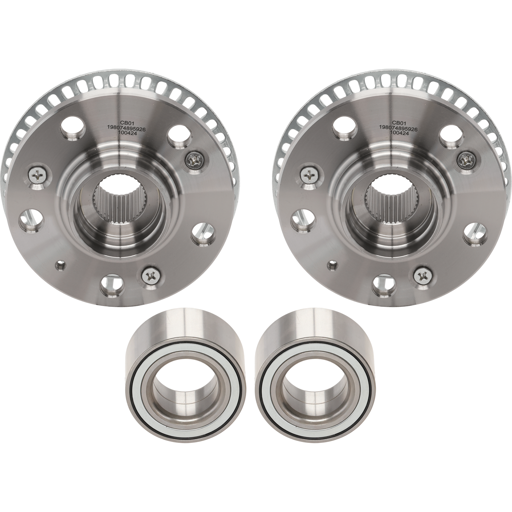 AM BEETLE 99-09 FRONT HUB ASSEMBLY RH AND LH 5 Studs 4 pc kit w Wheel Bearings SKU KIT J092415-03