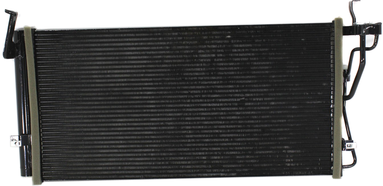 AM SONATA 04-05 OPTIMA 05-06 A C CONDENSER w sensor port on outlet connection SKU KVAC3379 Partslink HY3030135 OEM 9760638004