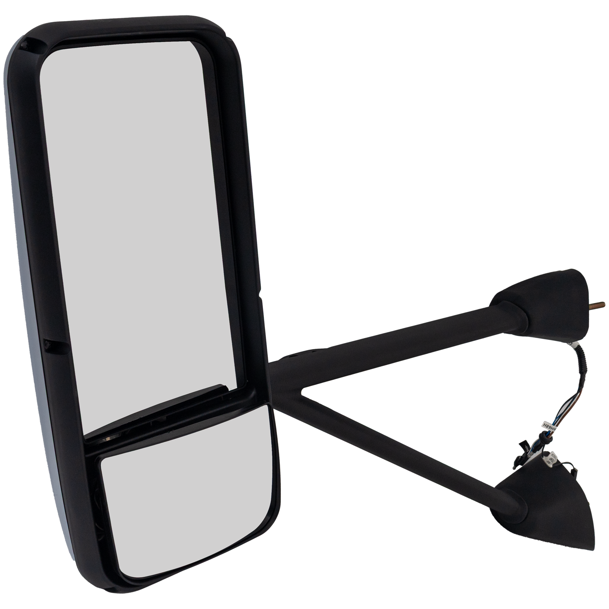 AM KENWORTH T800-90-13 MIRROR LH Power Heated Chrome w Arm w Temp Sensor SKU KW02EL HD OEM Heavy Duty