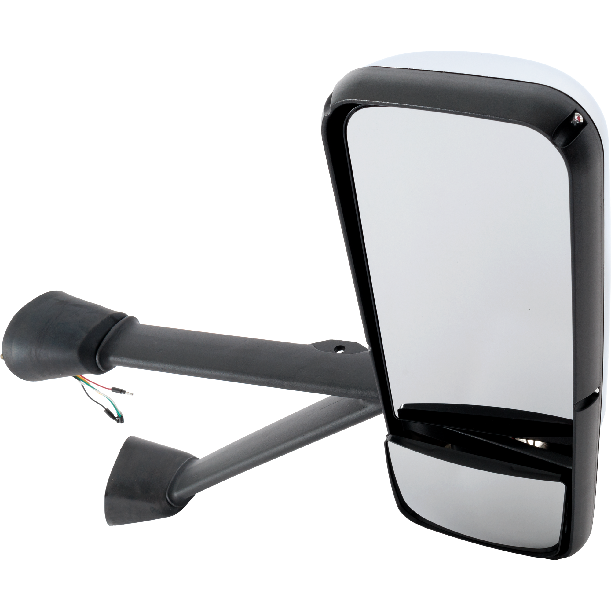 AM KENWORTH T660-08-17 MIRROR RH Power Manual Folding Heated Chrome No Signal Light SKU KW09ER HD OEM R59101022 R591061101
