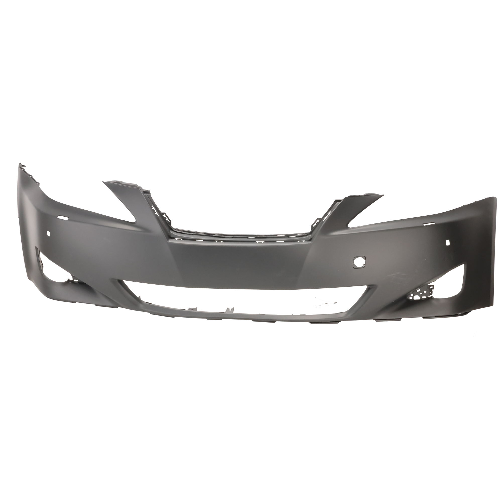 AM IS250 IS350-06-08 FRONT BUMPER COVER Primed w Headlight Washer Holes and Pre Collision System SKU L010310P Partslink LX1000160 OEM 5211953919