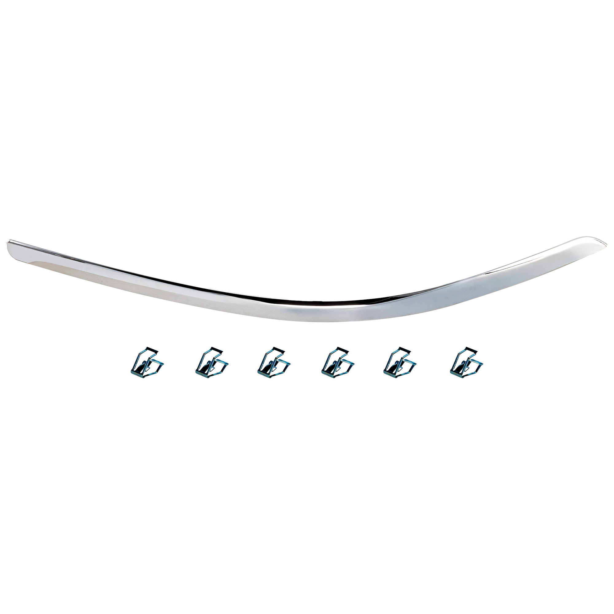 AM TOWN CAR 03-11 FRONT BUMPER MOLDING RH Plastic Chrome SKU L016101 Partslink FO1059278 OEM 3W1Z17C829AA