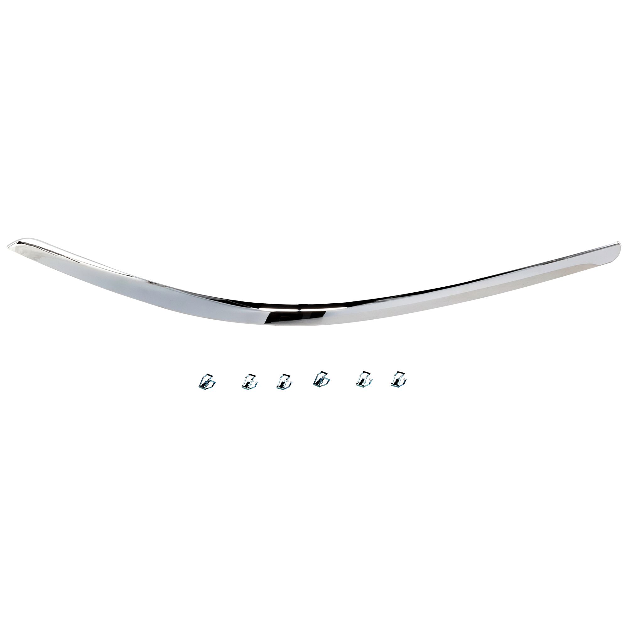 AM TOWN CAR 03-11 FRONT BUMPER MOLDING LH Plastic Chrome SKU L016102 Partslink FO1058278 OEM 3W1Z17C829BA