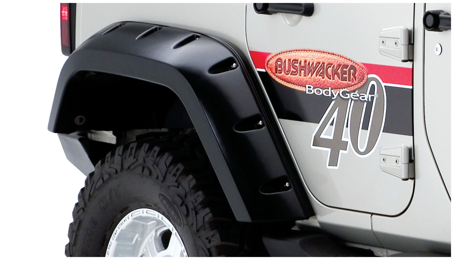 AM Jeep Pocket Style Fender Flare Rear Pair Dura Flex R 2000 TPO Material SKU L221004402